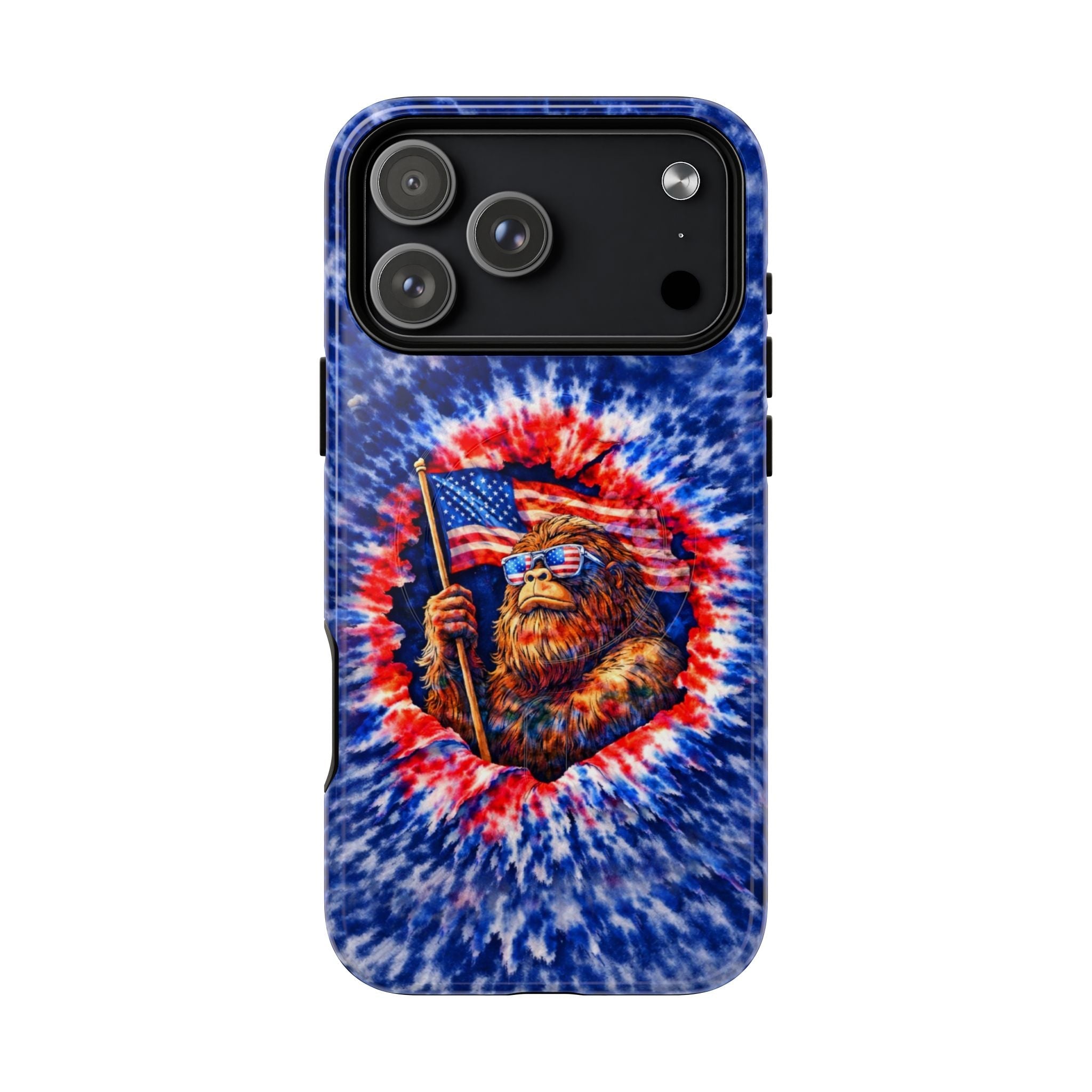 BIGFOOT WITH FLAG MAGNETIC PHONE CASE - TLHN0705264