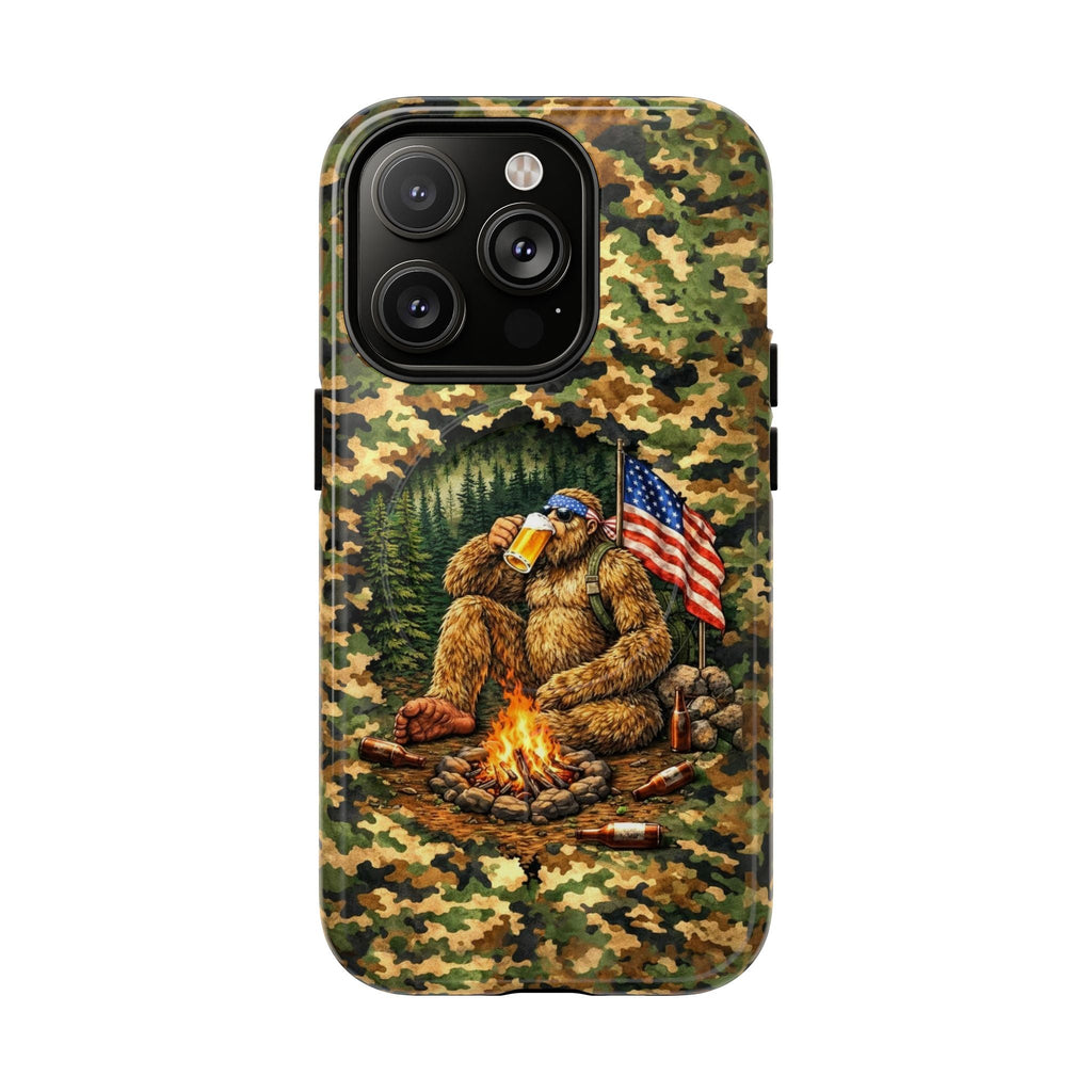 BIGFOOT CAMPFIRE CAMOUFLAGE MAGNETIC PHONE CASE   - TLHN1604264