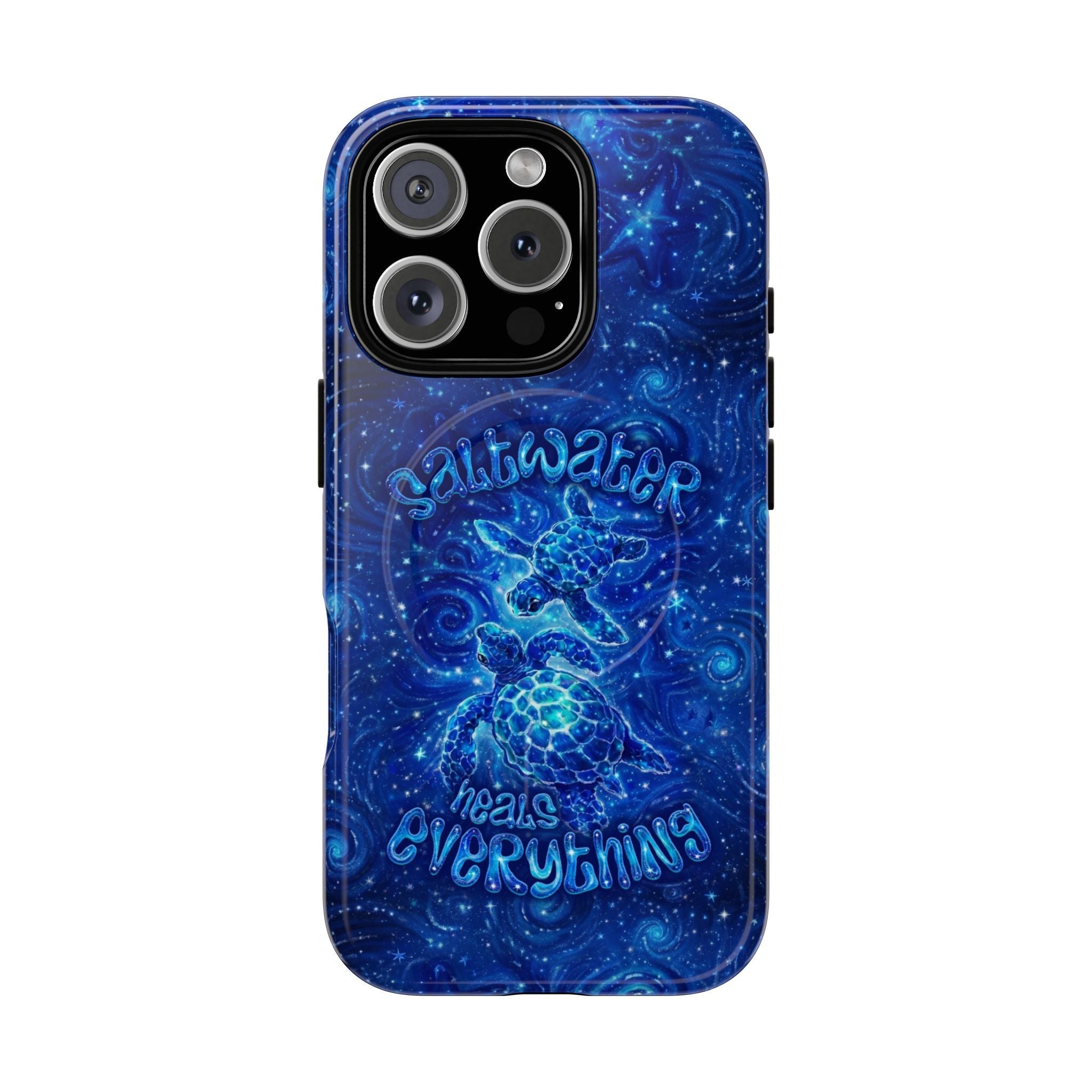 SALTWATER HEALS EVERYTHING TURTLE MAGNETIC PHONE CASE  - TLNO2304261
