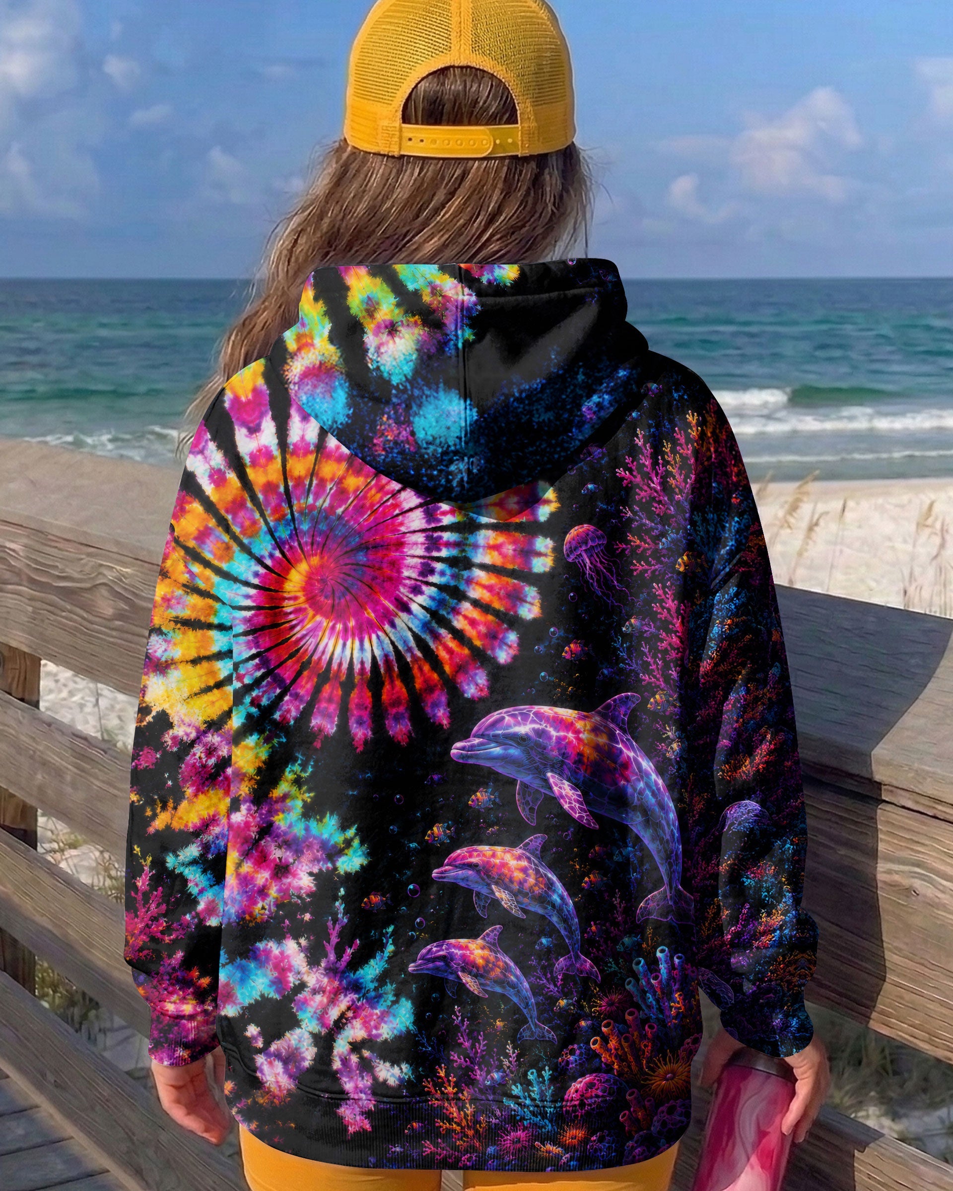 NEON OCEAN WONDERLAND DOLPHIN ALL OVER PRINT - TLTW0206262