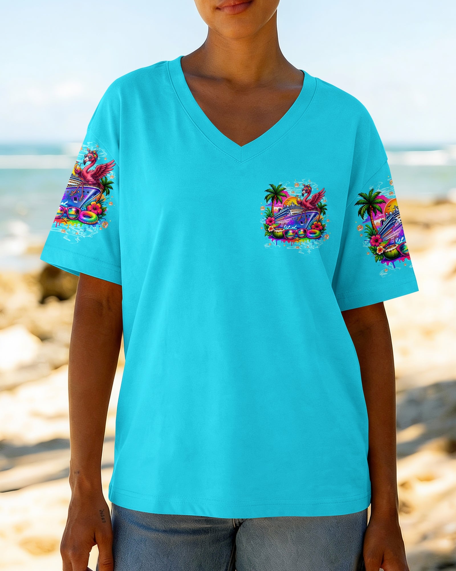 ON CRUISE MODE FLAMINGO ALL OVER PRINT - TLTW1607262