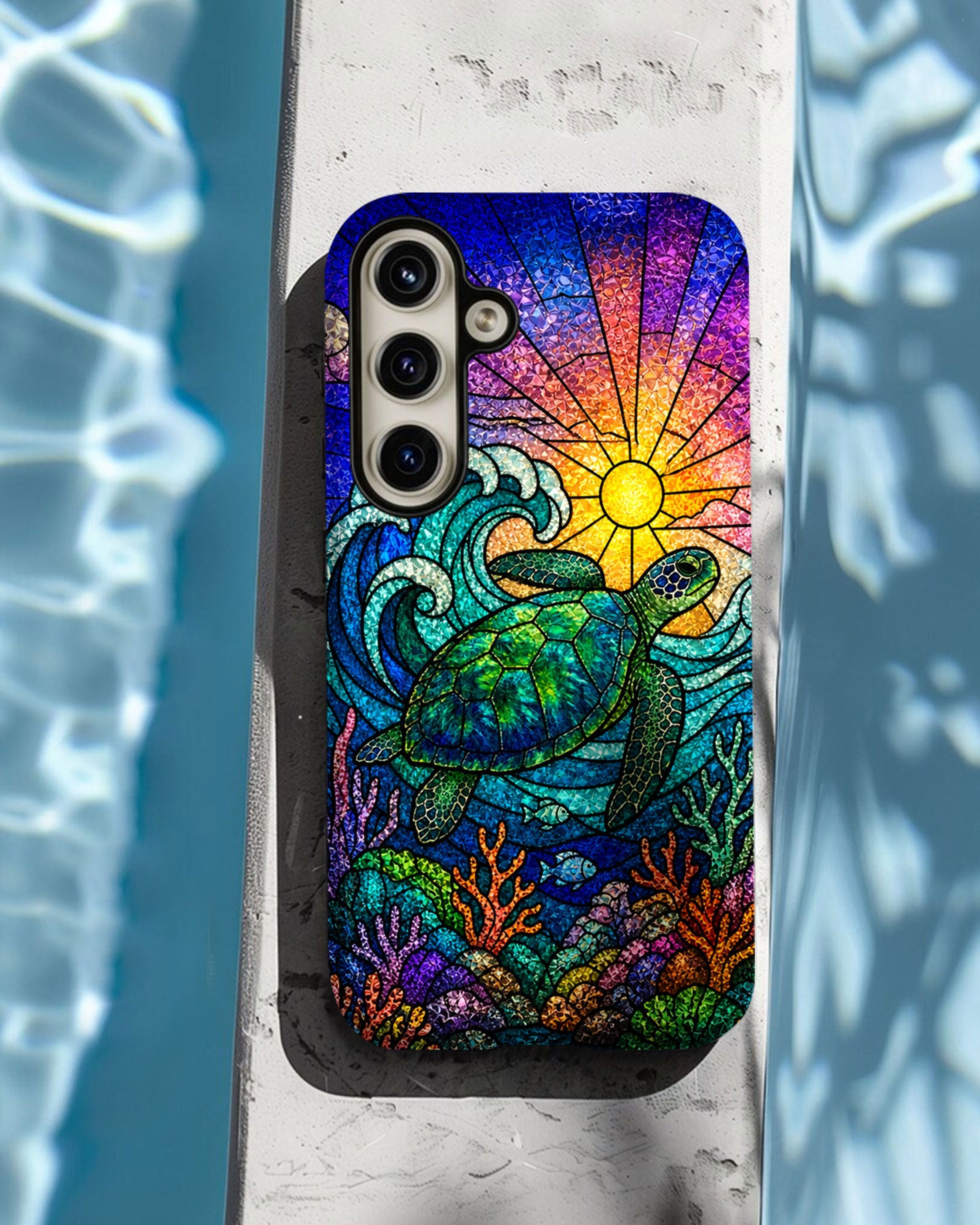 SEA TURTLE WAVES PHONE CASE  - TLTW0505263