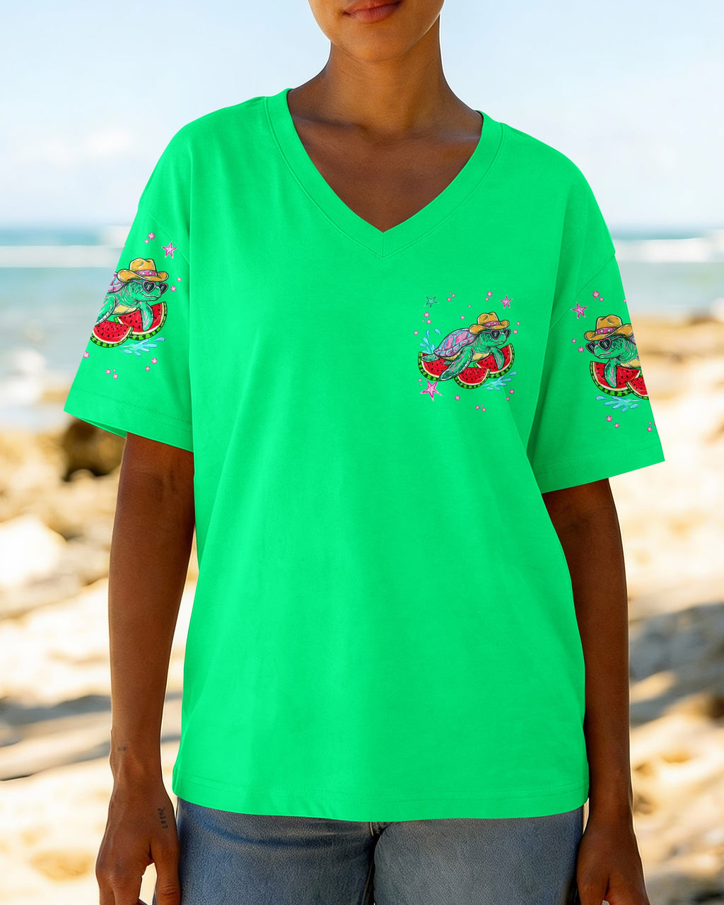 DO THE WATERMELON CRAWL TURTLE ALL OVER PRINT - TLNT2905263
