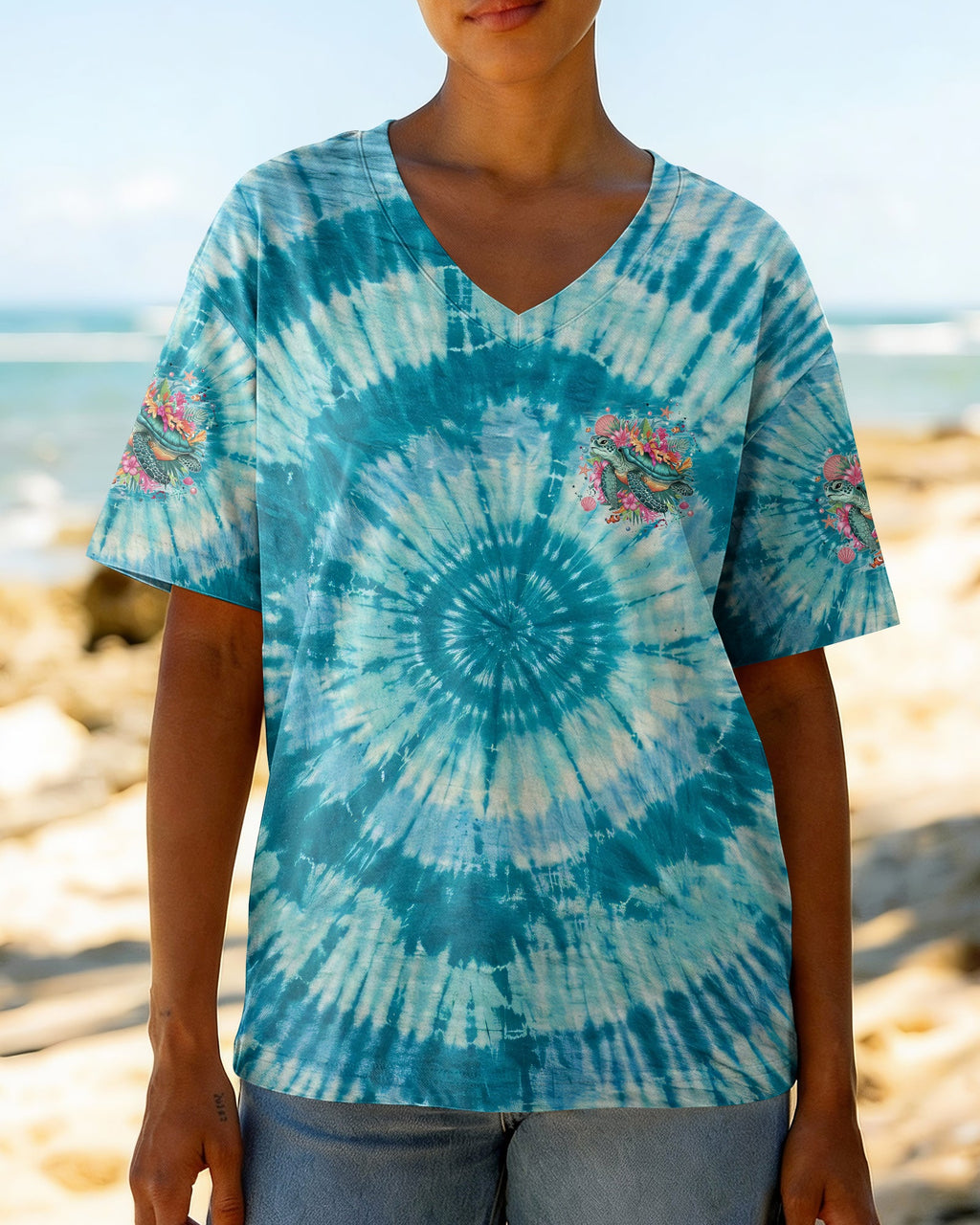 SALTWATER HEALS EVERYTHING TURTLE ALL OVER PRINT - TYQY0904261