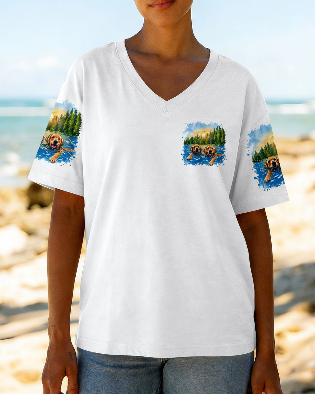 IT'S LAKE TIME LABRADOR DOG  ALL OVER PRINT - TLTW1805263