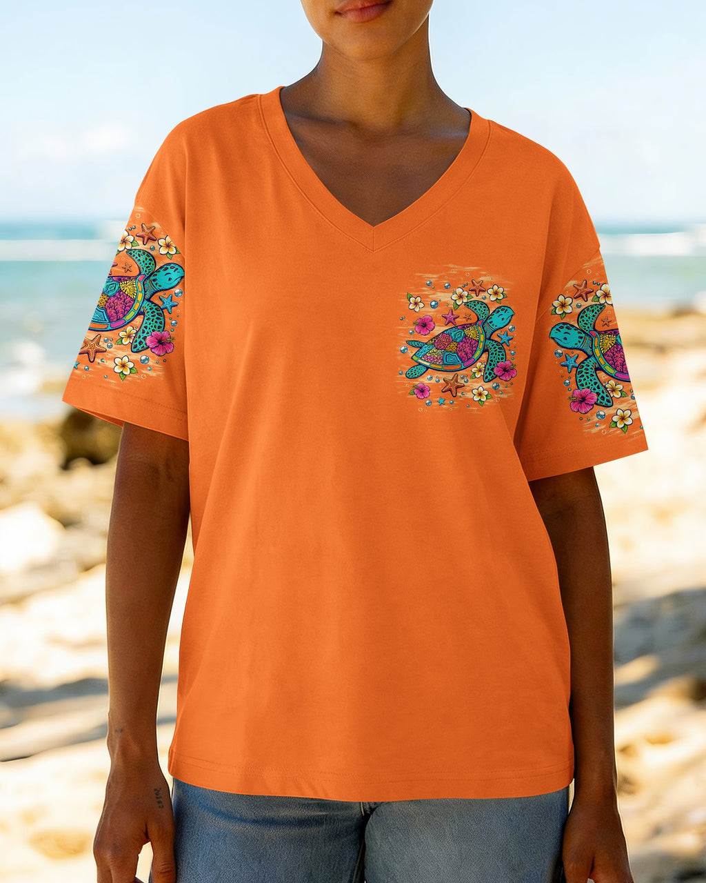 SALTWATER HEALS EVERYTHING TURTLE ALL OVER PRINT   - TLNT1306263