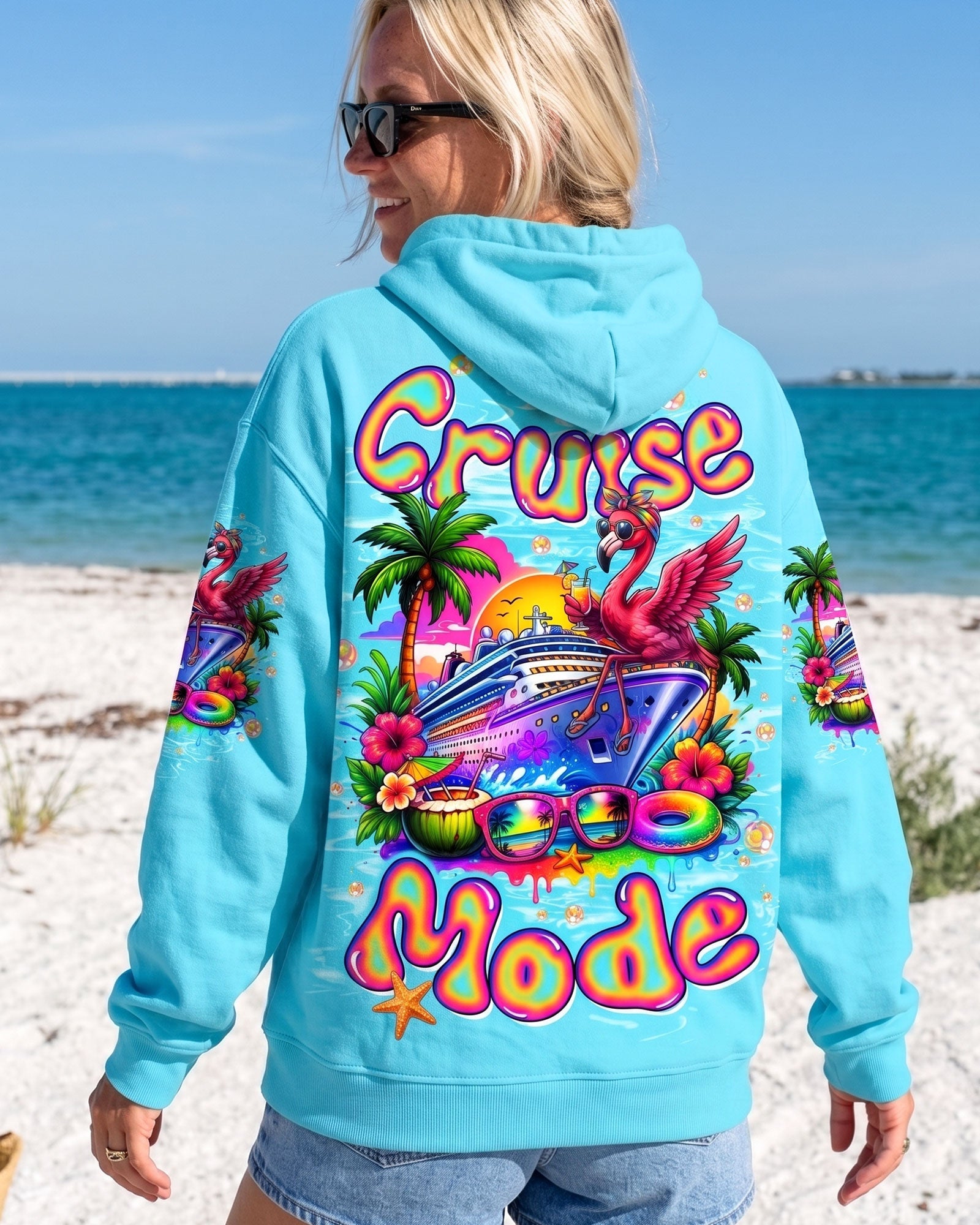 ON CRUISE MODE FLAMINGO ALL OVER PRINT - TLTW1607262