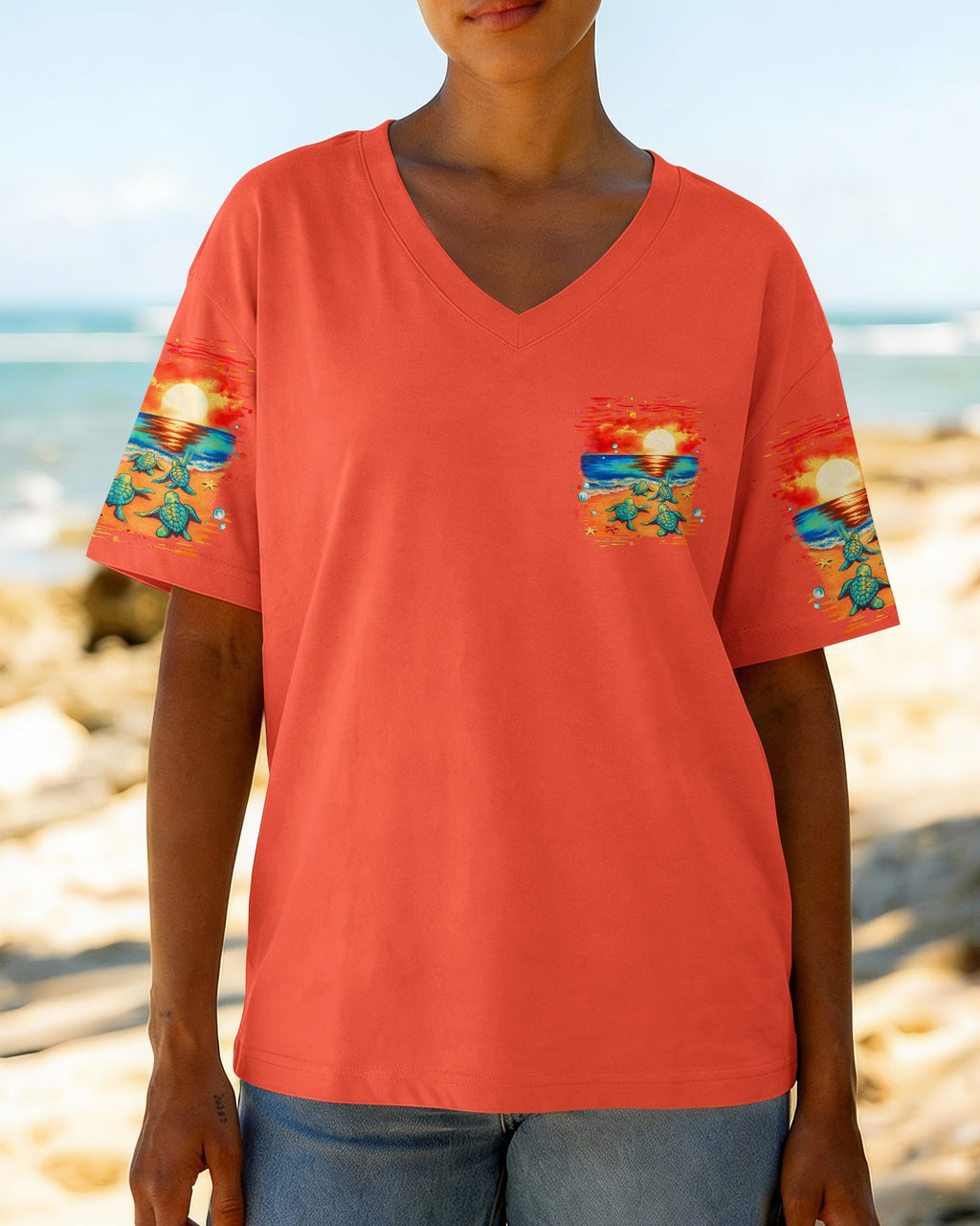 SALTY SINCE BIRTH TURTLE  ALL OVER PRINT - TLHG0506261