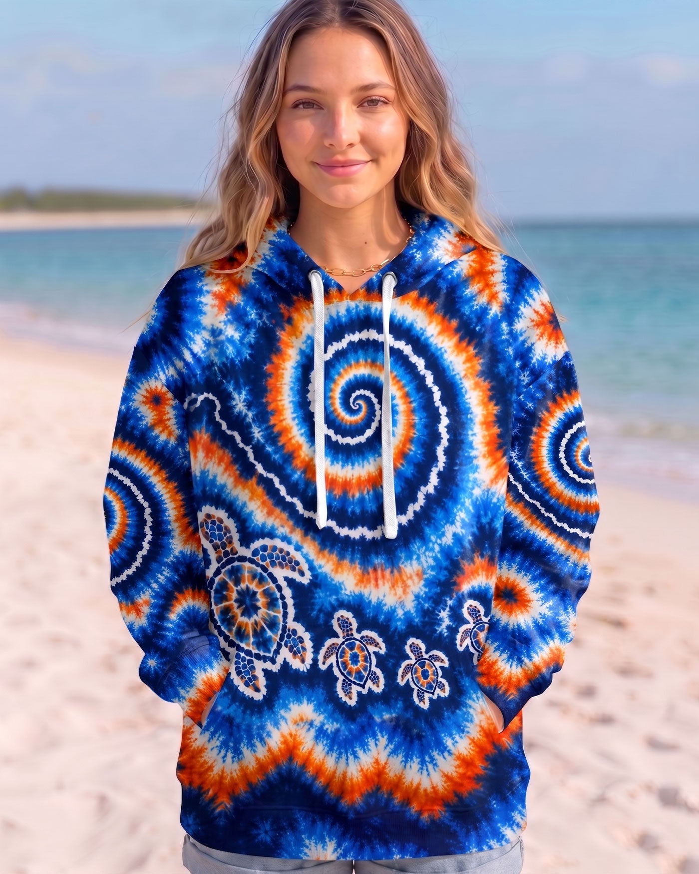 TURTLES WAVES SWIRL ALL OVER PRINT  - TLHN0705261