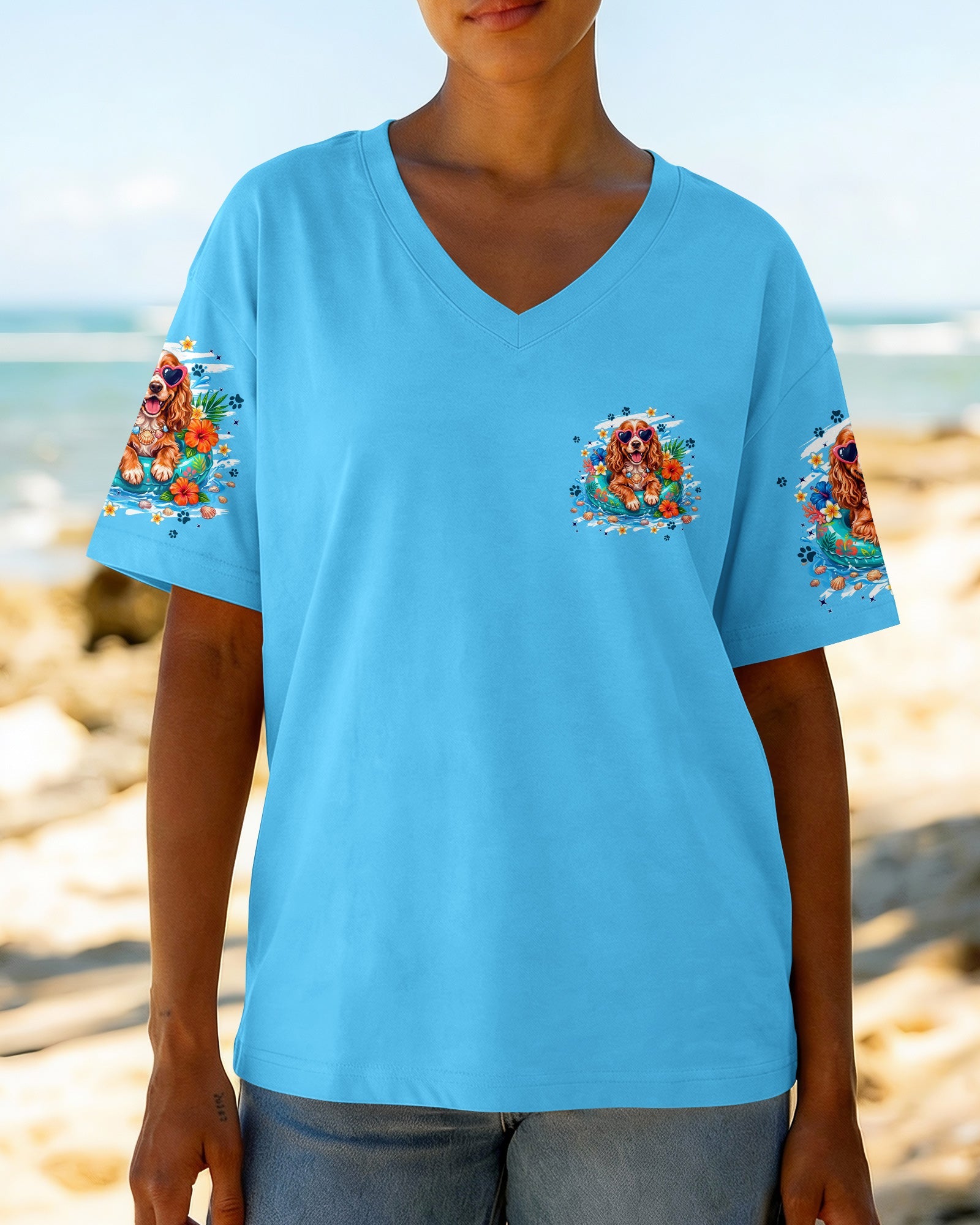 SMELL THE SEA COCKER SPANIEL DOG ALL OVER PRINT - TYPQ0607263