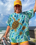 TROPICAL TURTLES VIBRANT OCEAN ALL OVER PRINT  - TLTW2406261
