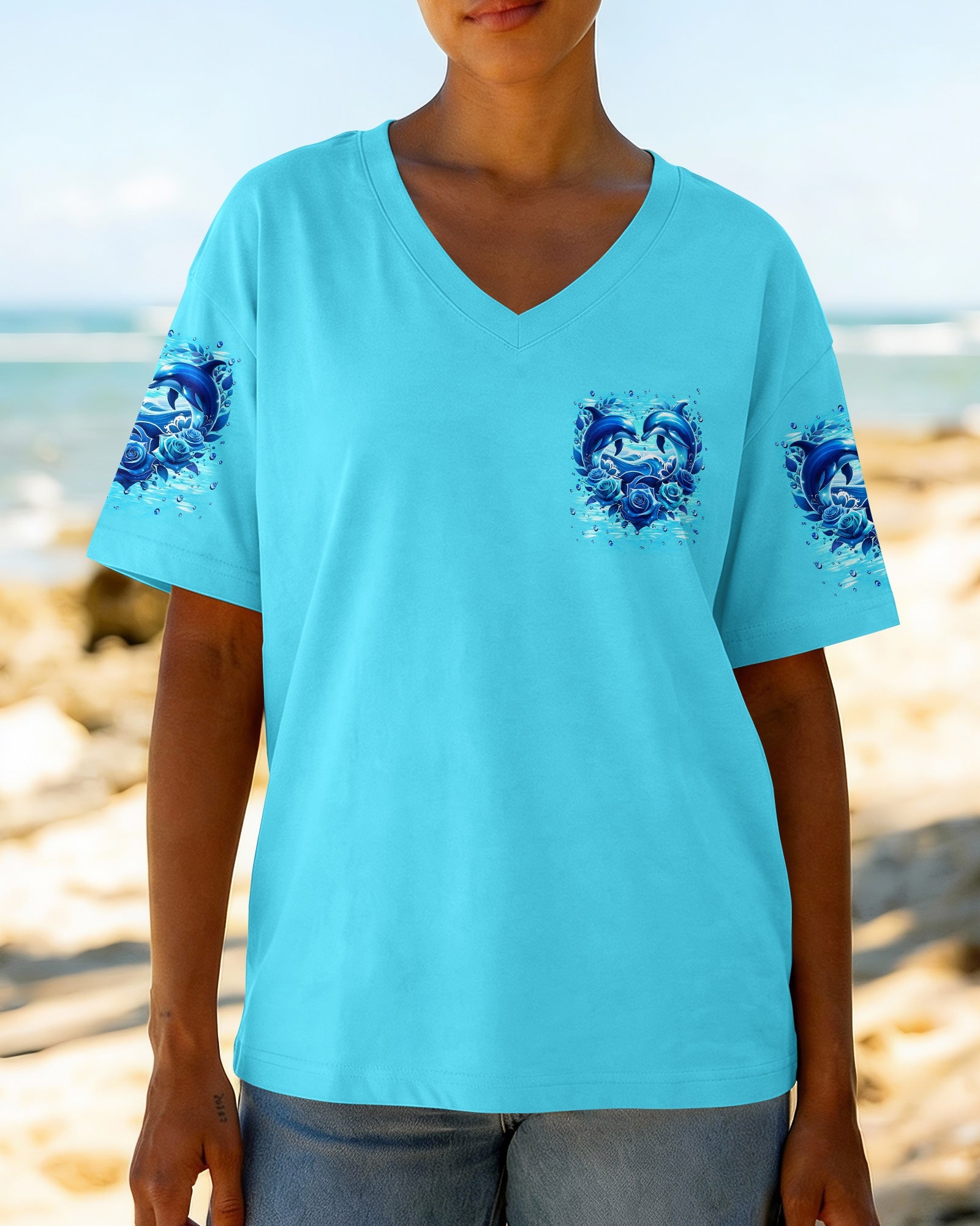 OCEAN WISHES DOLPHIN KISSES ALL OVER PRINT - TYLN2105261