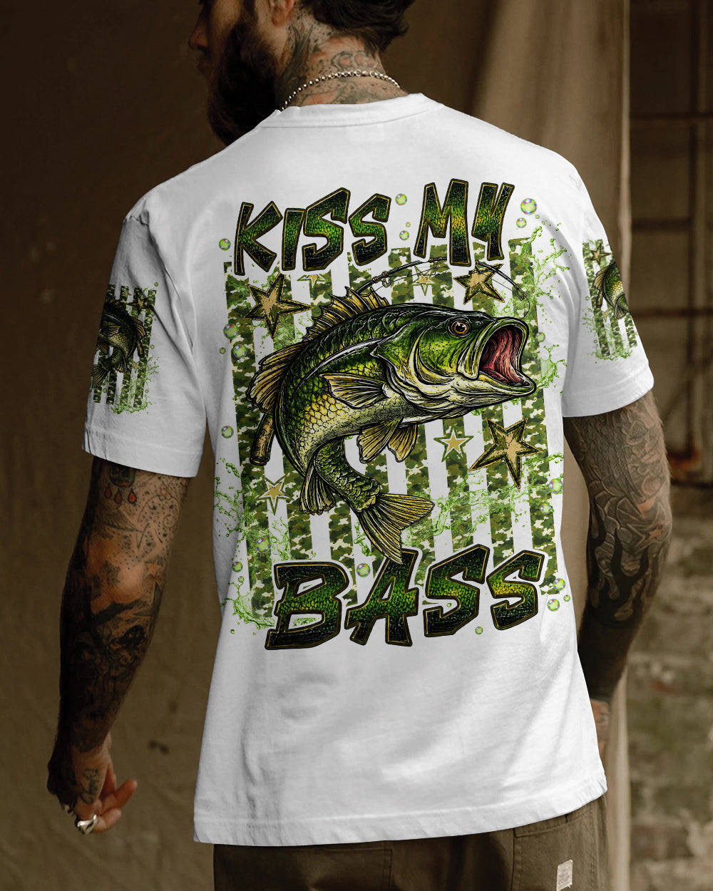 KISS MY BASS FISHING  ALL OVER PRINT - TLNT2905261