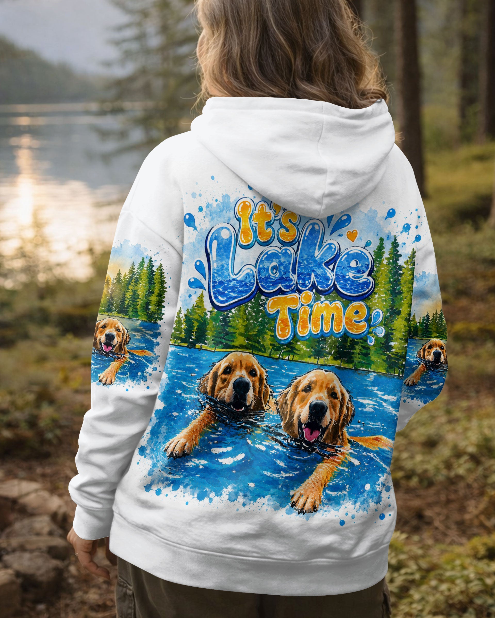 IT'S LAKE TIME LABRADOR DOG  ALL OVER PRINT - TLTW1805263