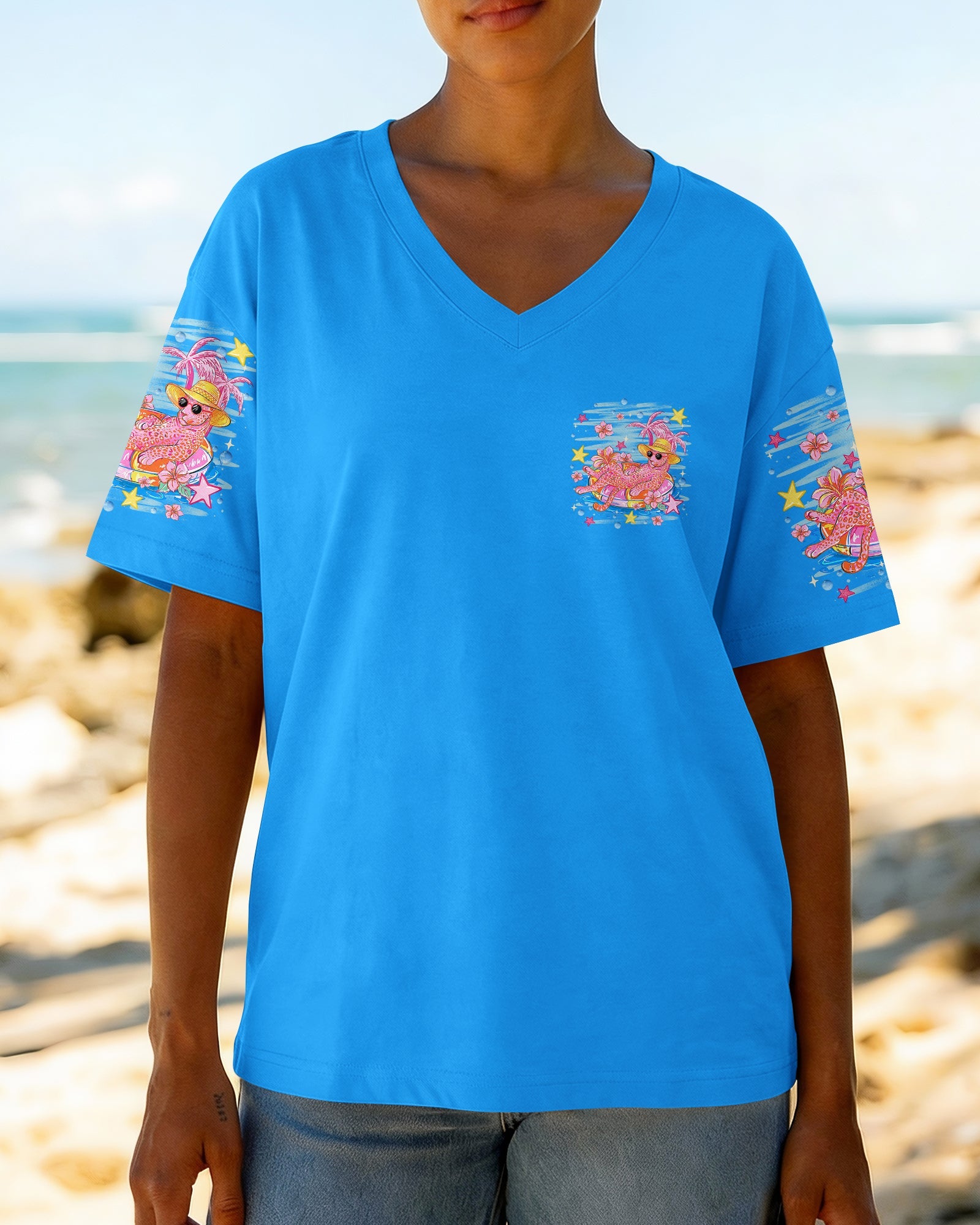HOTTER THAN A HOOCHIE COOCHIE LEOPARD ALL OVER PRINT  - TLHN2406262
