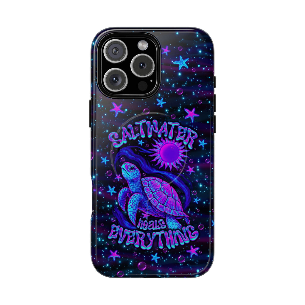 SALTWATER HEALS EVERYTHING TURTLE MAGNETIC PHONE CASE  - TLNO1304262