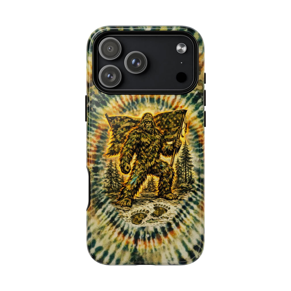 BIGFOOT WITH FLAG CAMOUFLAGE MAGNETIC  PHONE CASE  - TLTW0705262