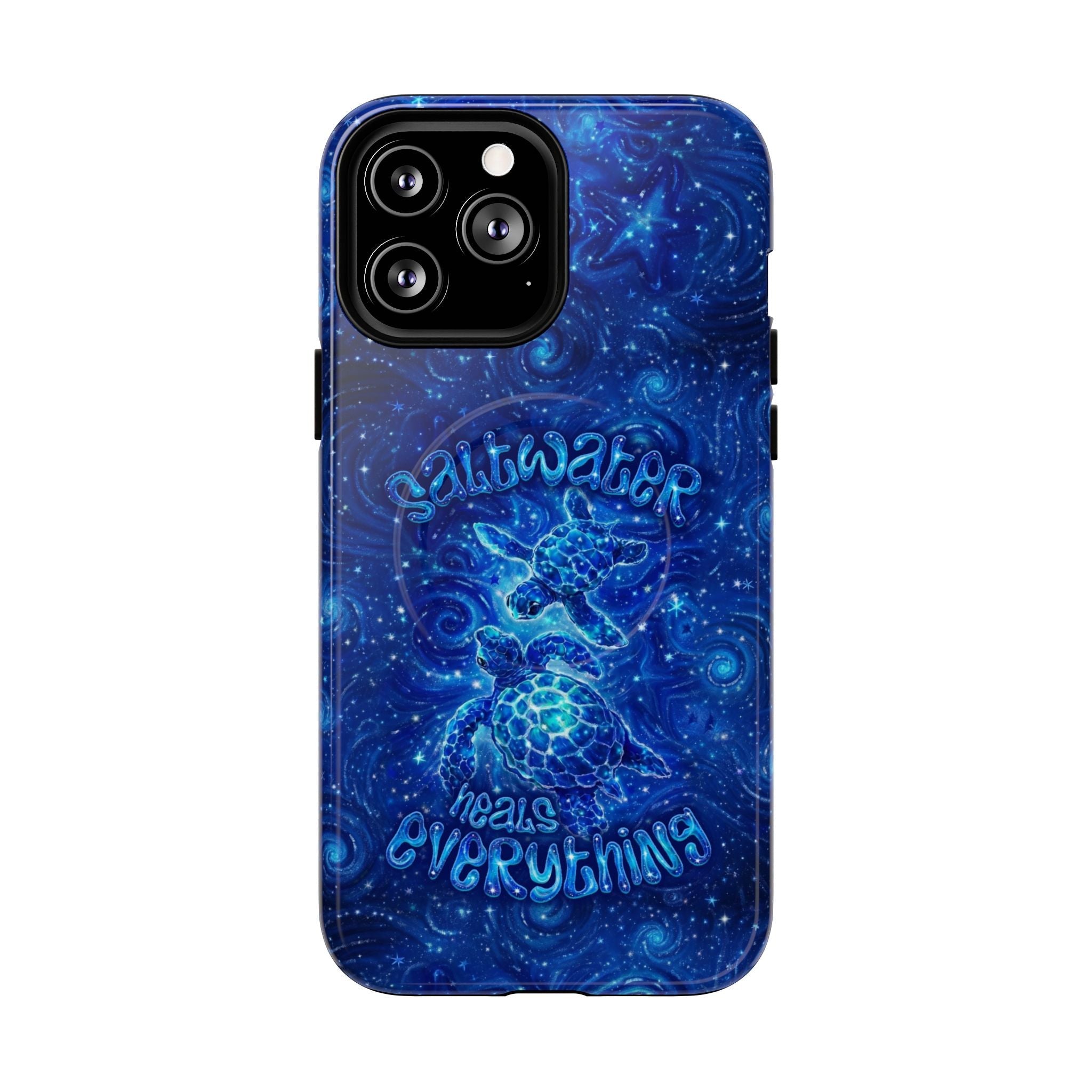 SALTWATER HEALS EVERYTHING TURTLE MAGNETIC PHONE CASE  - TLNO2304261