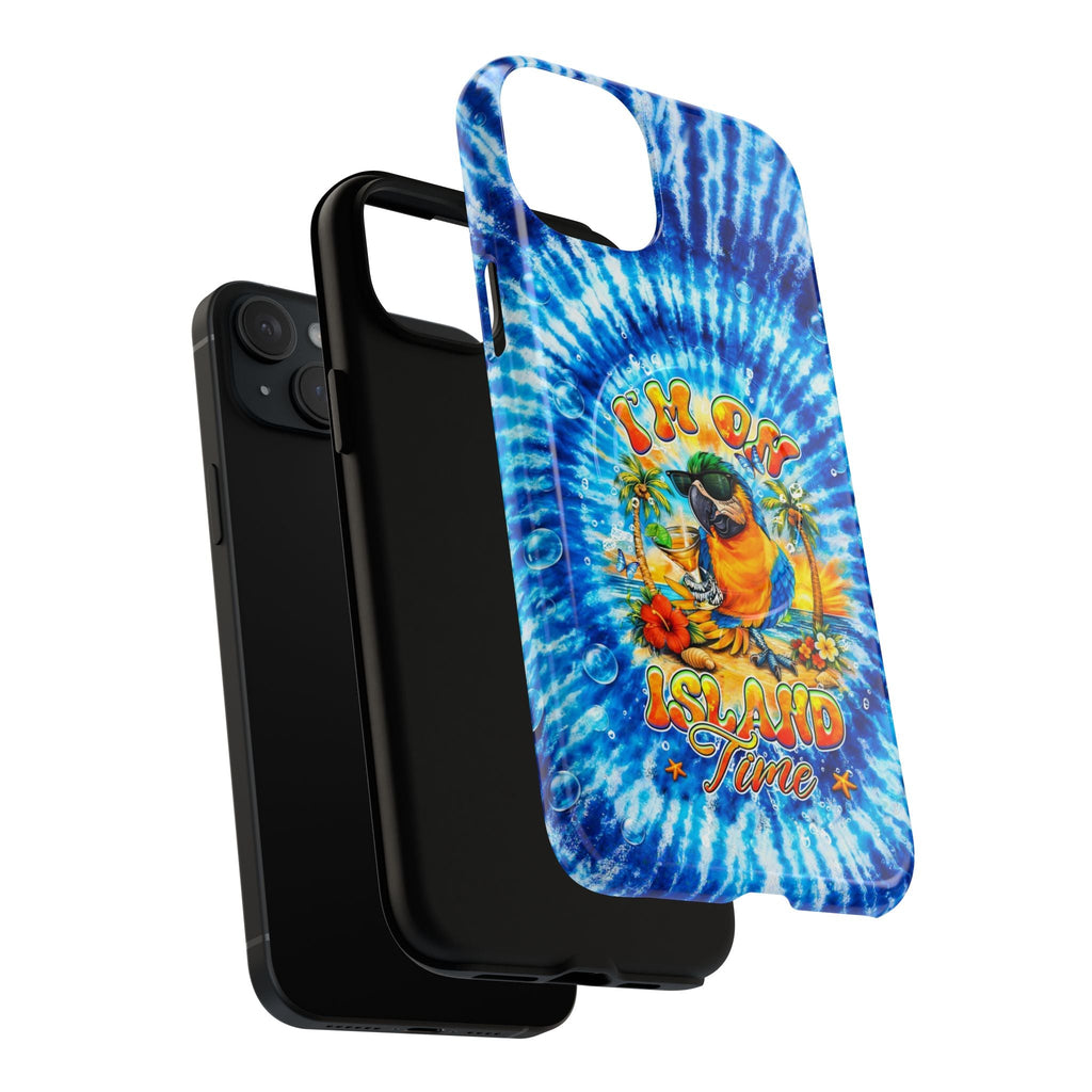 I'M ON ISLAND TIME PARROT  MAGNETIC PHONE CASE  - TLHG1604261