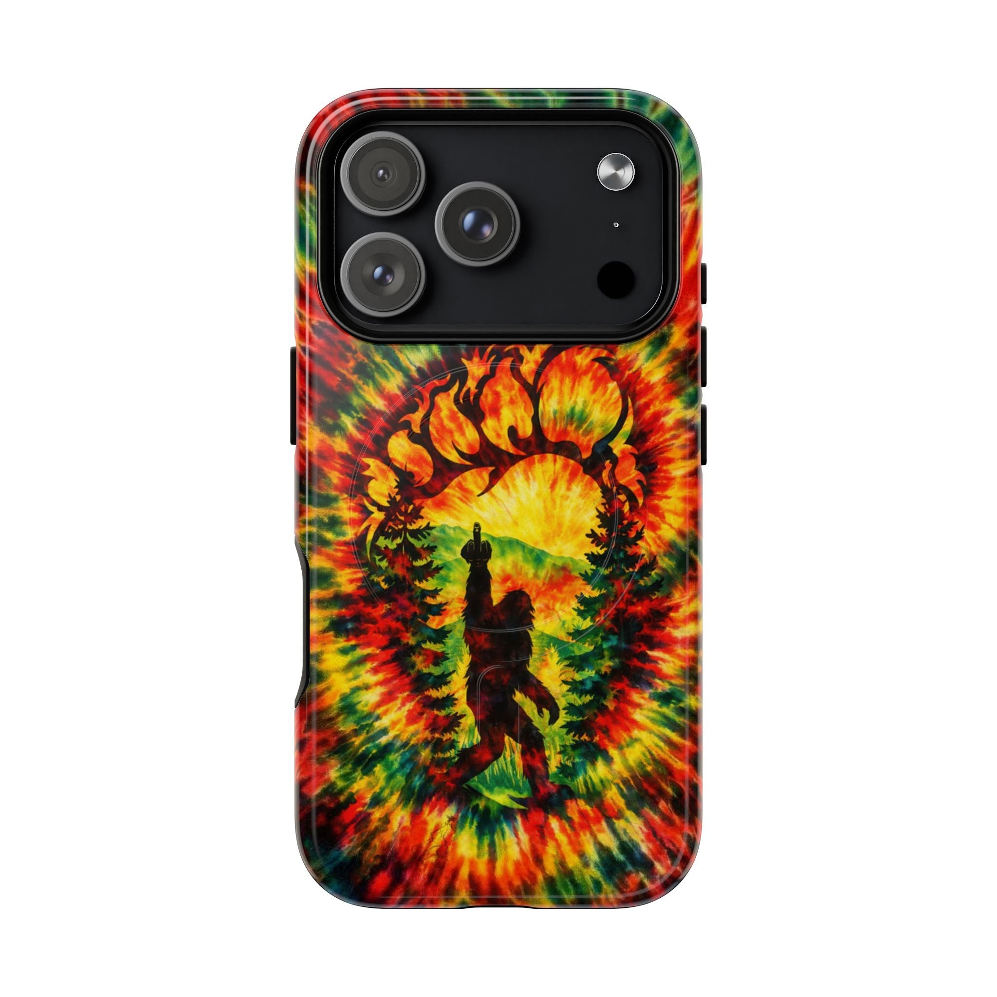 BIGFOOT FOOTPRINT SWIRL MAGNETIC PHONE CASE  - TLTW2605262