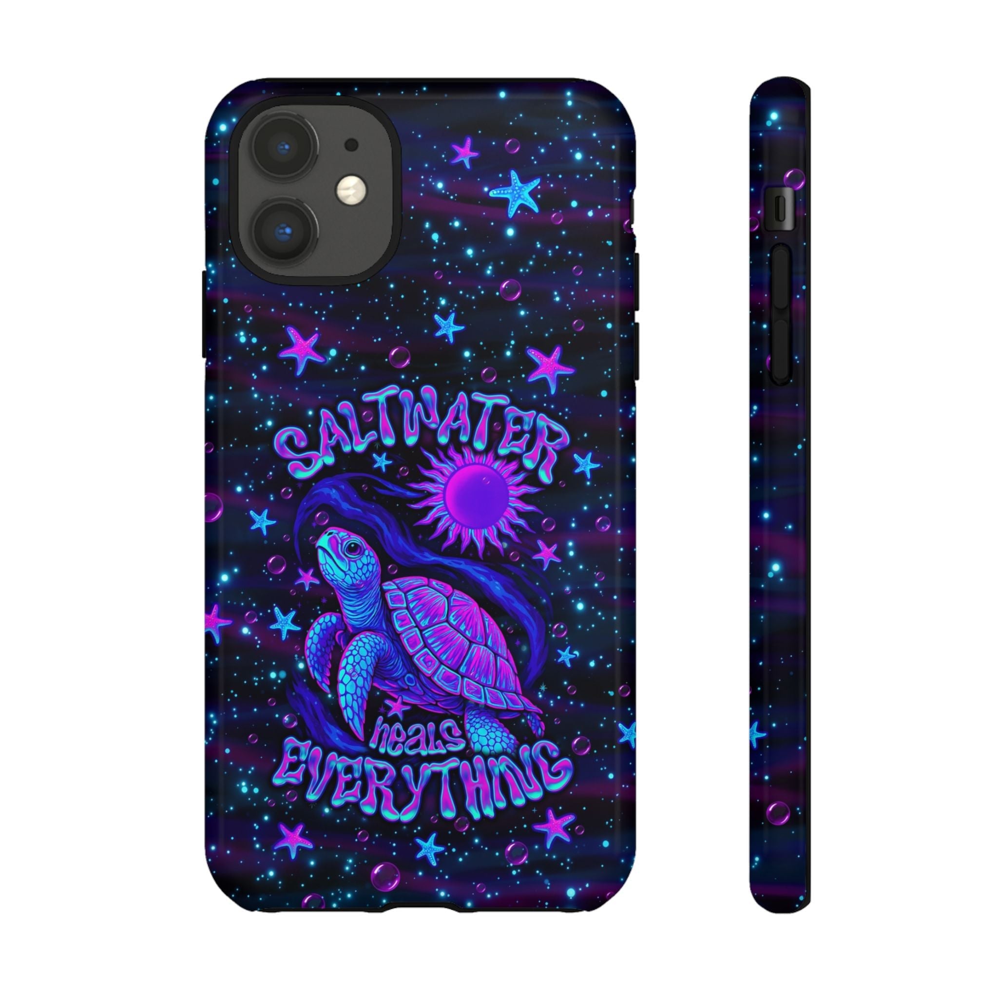 SALTWATER HEALS EVERYTHING TURTLE PHONE CASE  - TLNO1304262