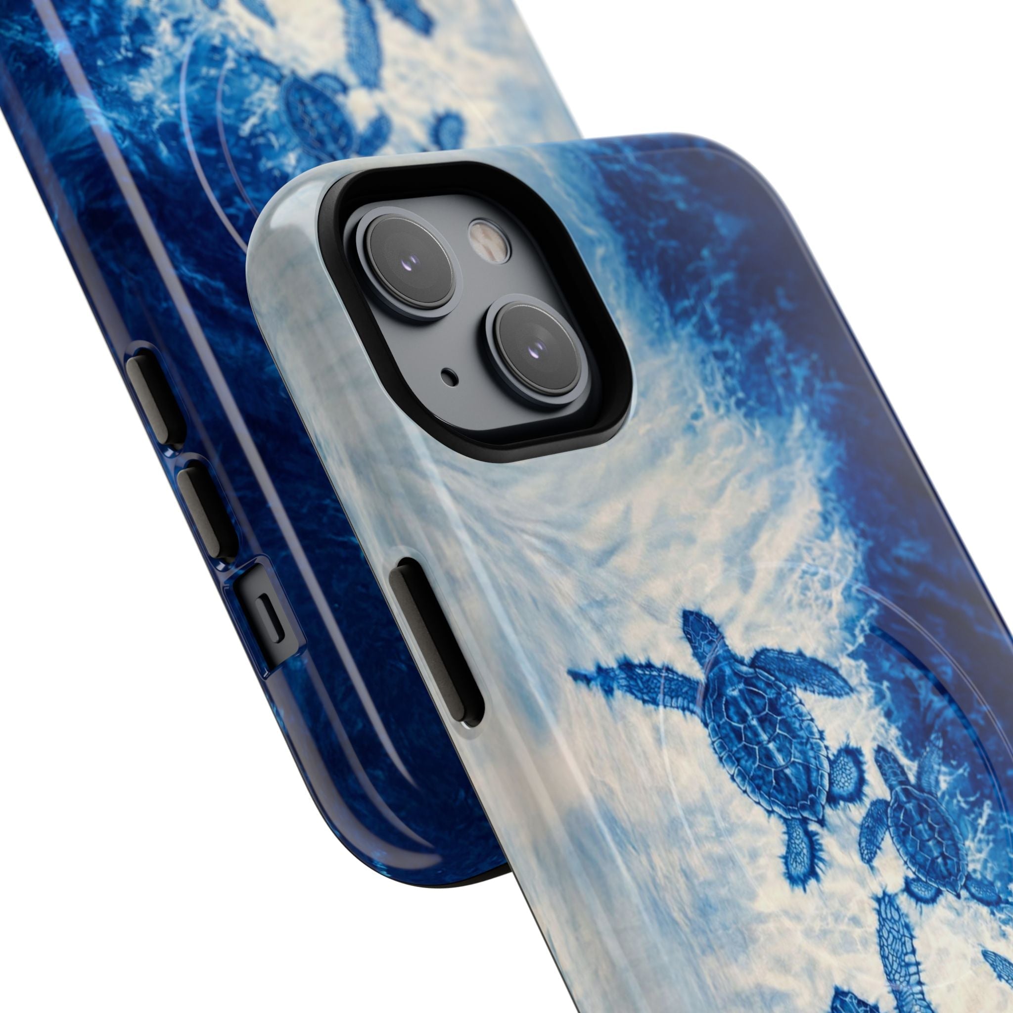 SEA TURTLE FAMILY WAVES MAGNETIC PHONE CASE  - TLTW1704264
