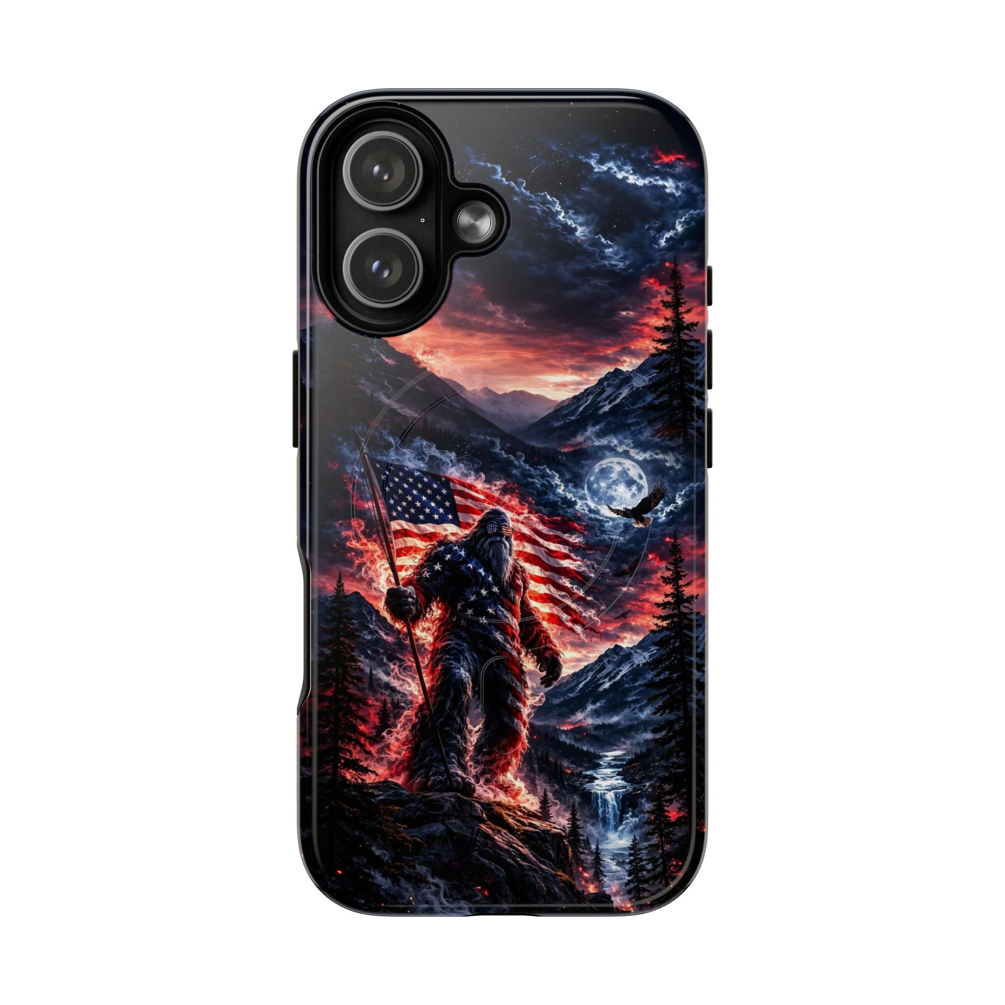BIGFOOT WITH FLAG MAGNETIC  PHONE CASE - TLHG0405266