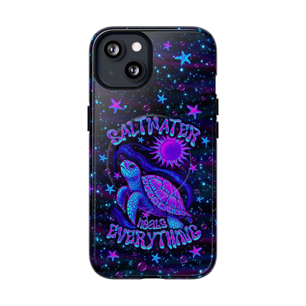 SALTWATER HEALS EVERYTHING TURTLE MAGNETIC PHONE CASE  - TLNO1304262