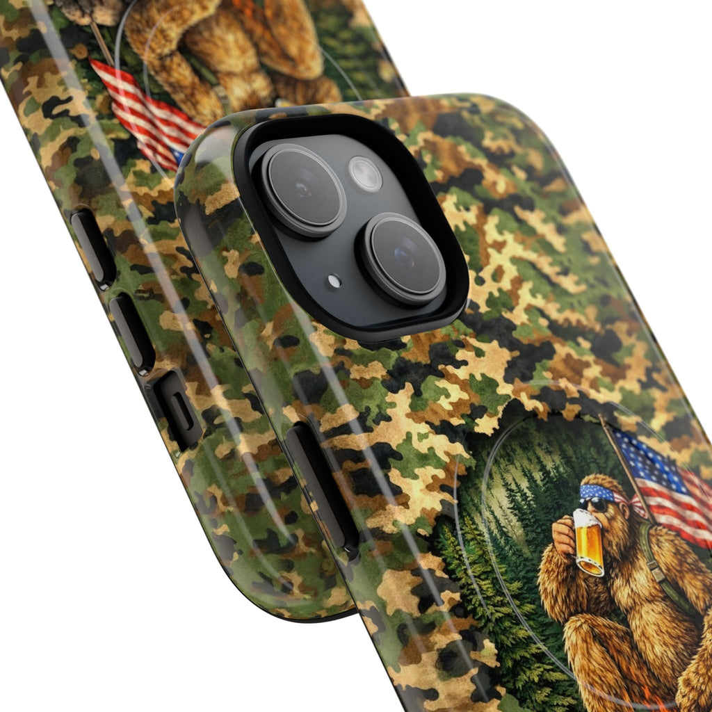 BIGFOOT CAMPFIRE CAMOUFLAGE MAGNETIC PHONE CASE   - TLHN1604264