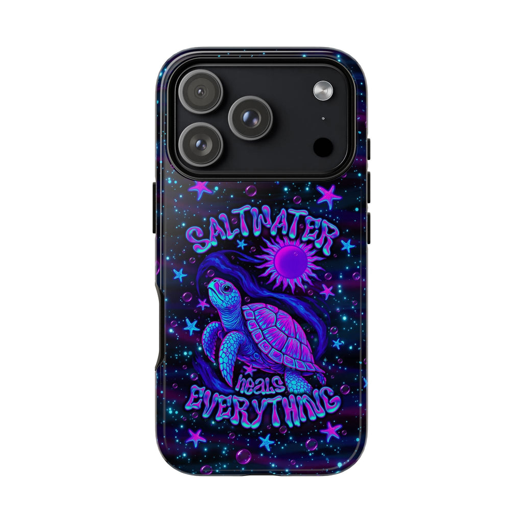 SALTWATER HEALS EVERYTHING TURTLE PHONE CASE  - TLNO1304262