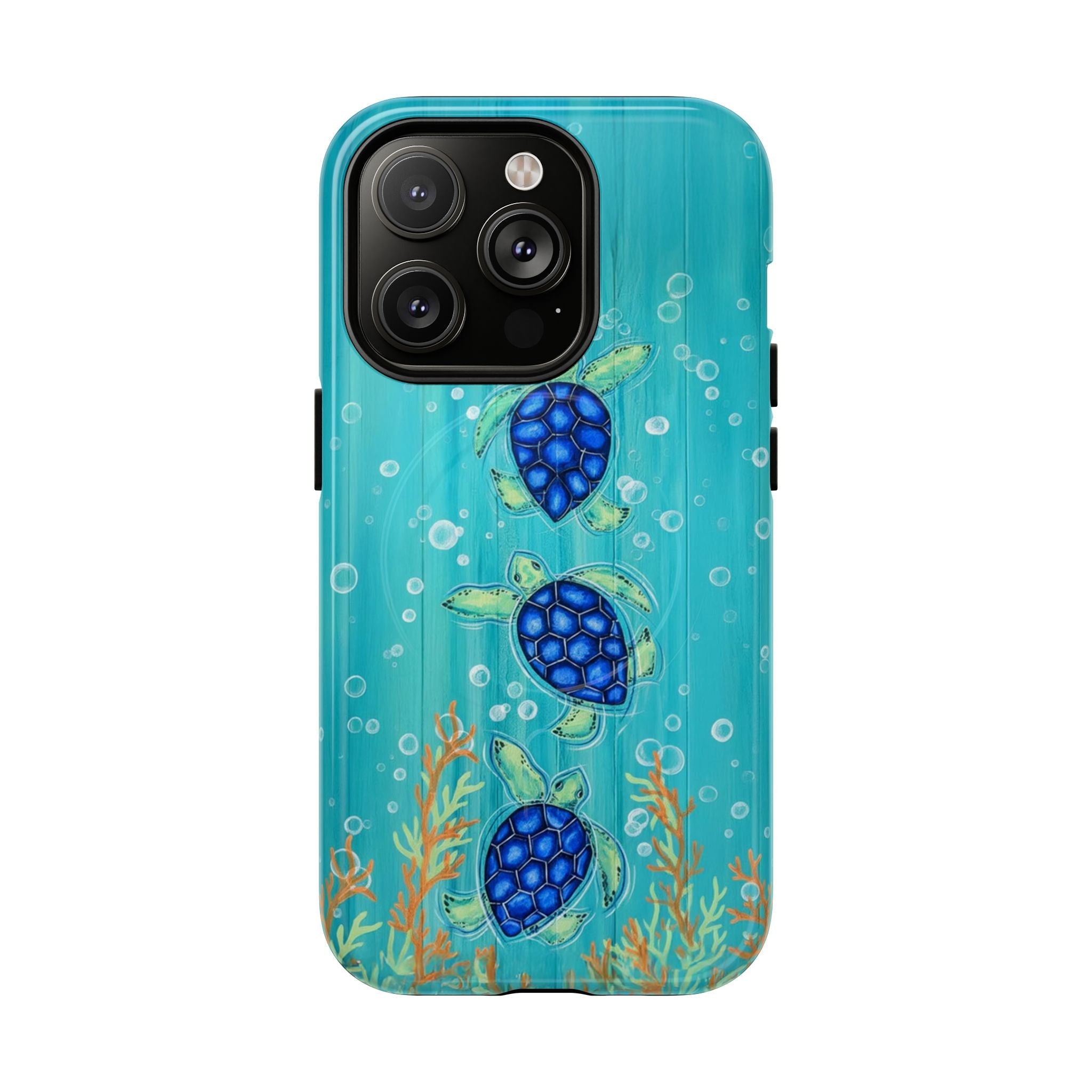 THREE SEA TURTLE MAGNETIC PHONE CASE  - TLTW2804264