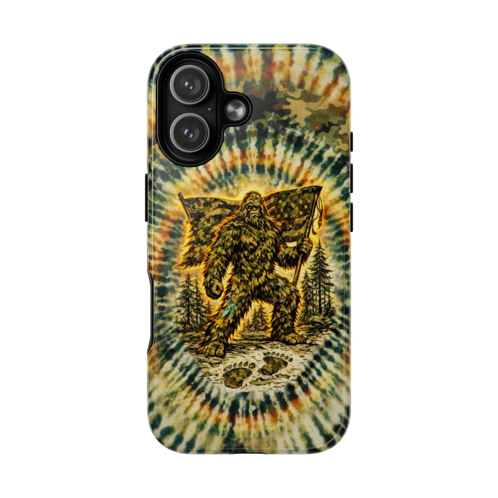 BIGFOOT WITH FLAG CAMOUFLAGE MAGNETIC  PHONE CASE  - TLTW0705262