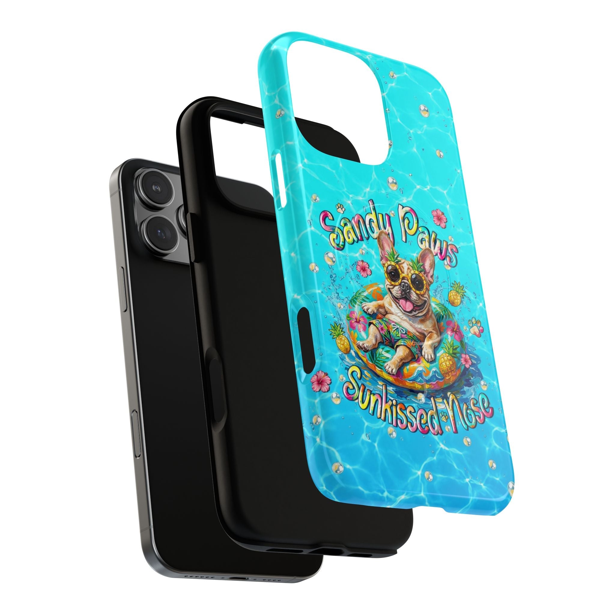 SANDY PAWS SUNKISSED NOSE FRENCH BULLDOG MAGNETIC PHONE CASE  - TLHN2005264