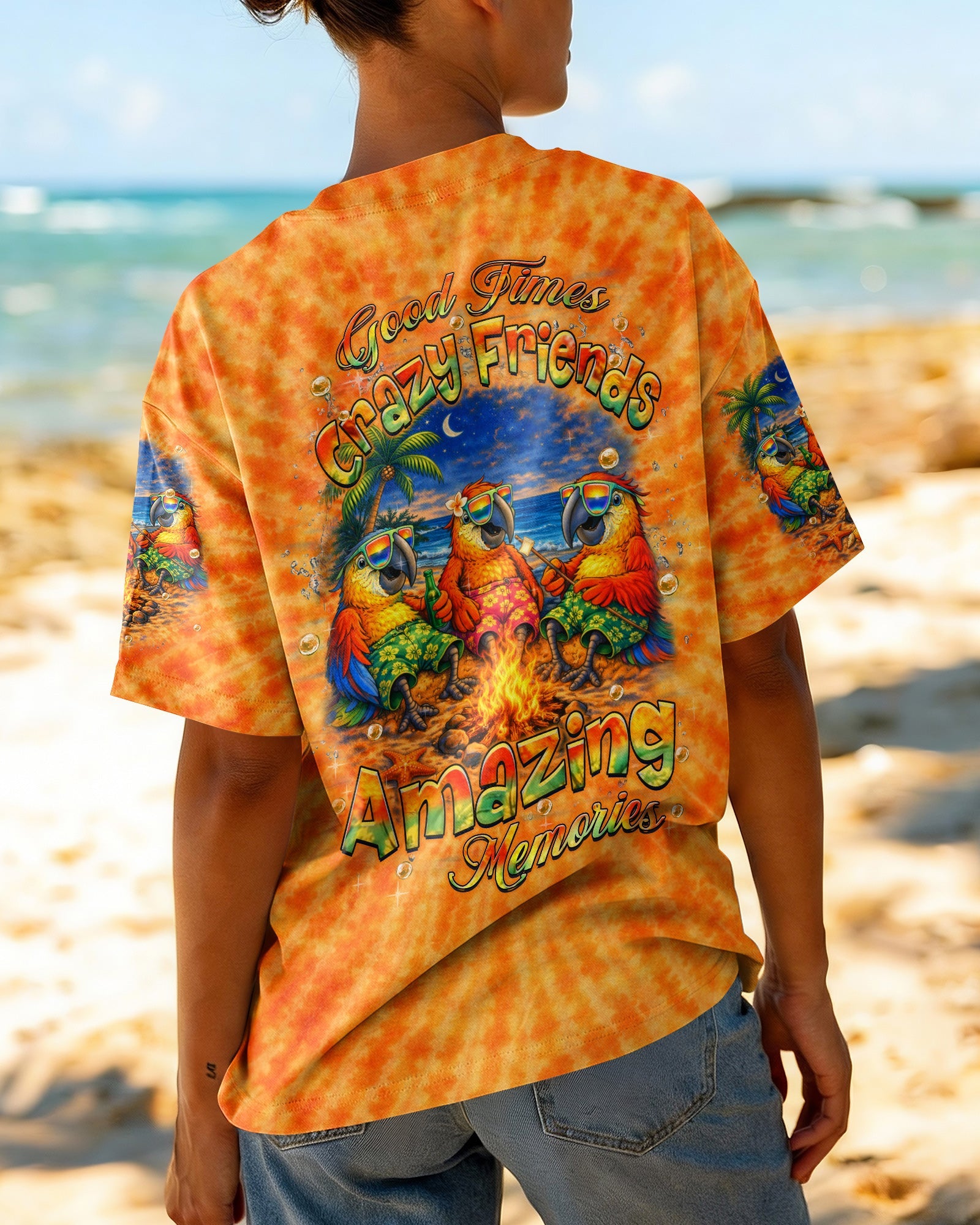 GOOD TIMES CRAZY FRIEND PARROT ALL OVER PRINT - TLHN0604262