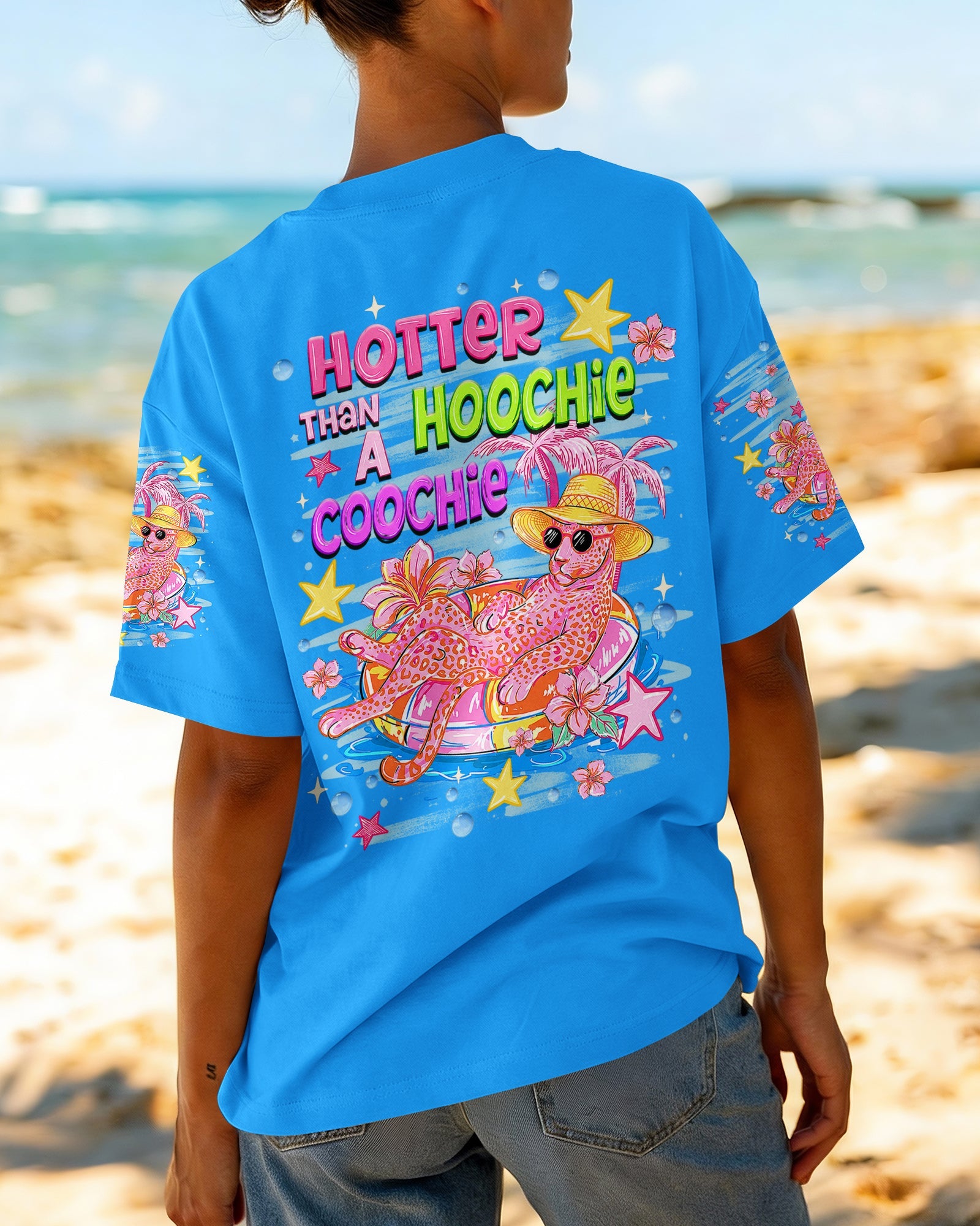 HOTTER THAN A HOOCHIE COOCHIE LEOPARD ALL OVER PRINT  - TLHN2406262