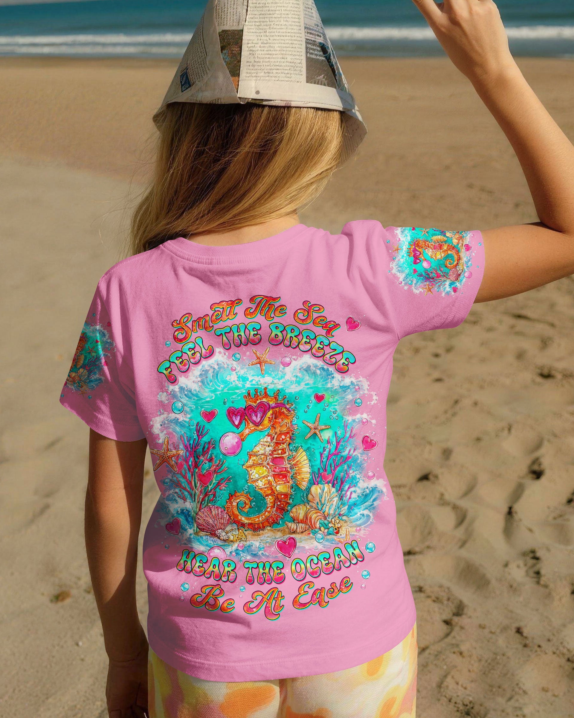 SMELL THE SEA FEEL THE BREEZE SEAHORSE KIDS ALL OVER PRINT - TLTW0806263