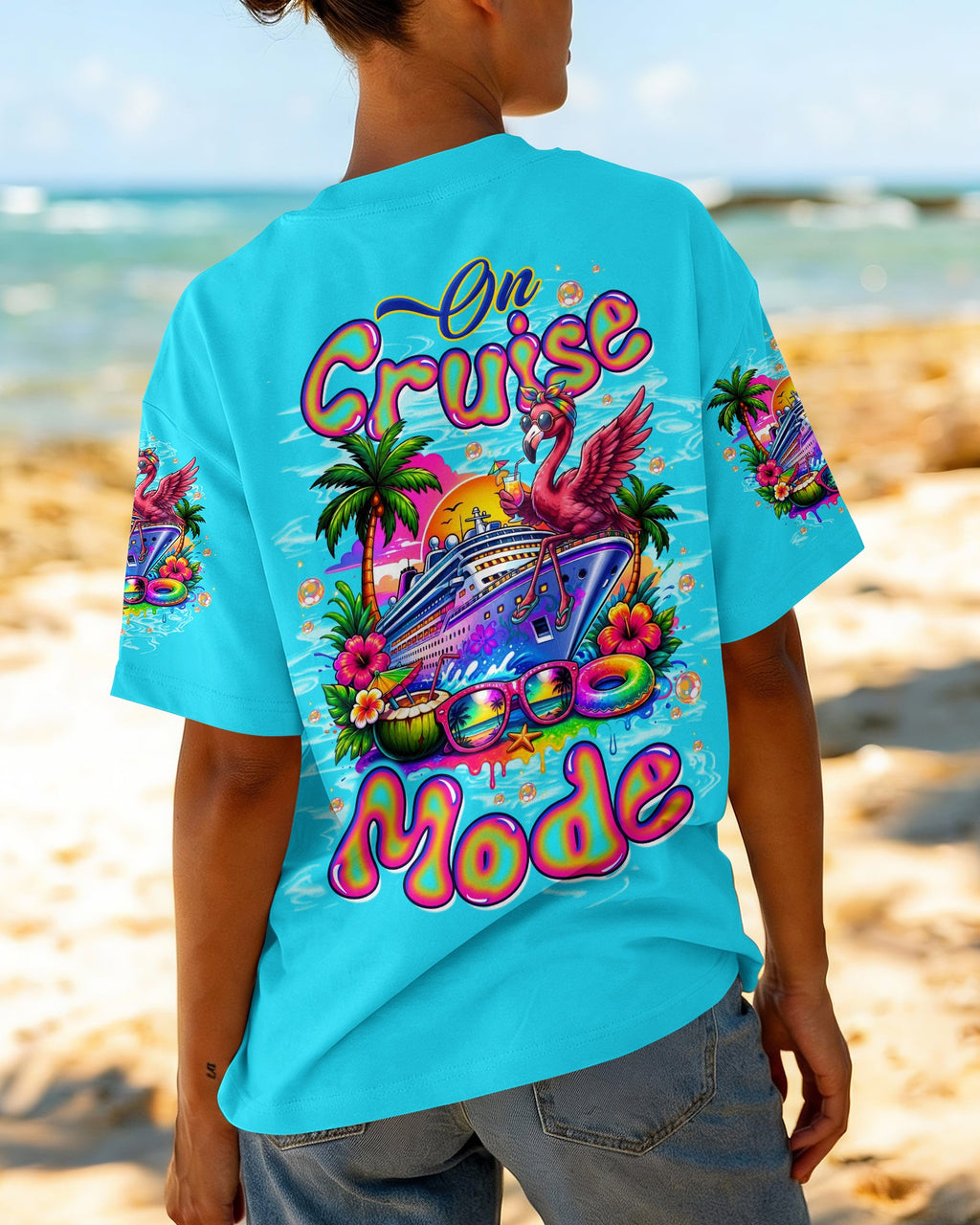 ON CRUISE MODE FLAMINGO ALL OVER PRINT - TLTW1607262