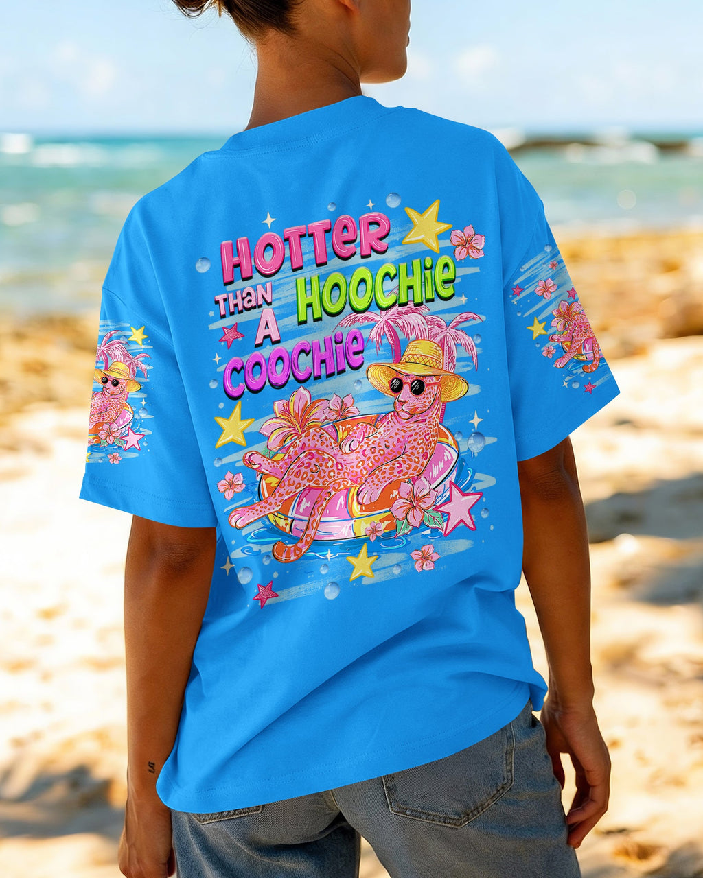 HOTTER THAN A HOOCHIE COOCHIE LEOPARD ALL OVER PRINT  - TLHN2406262
