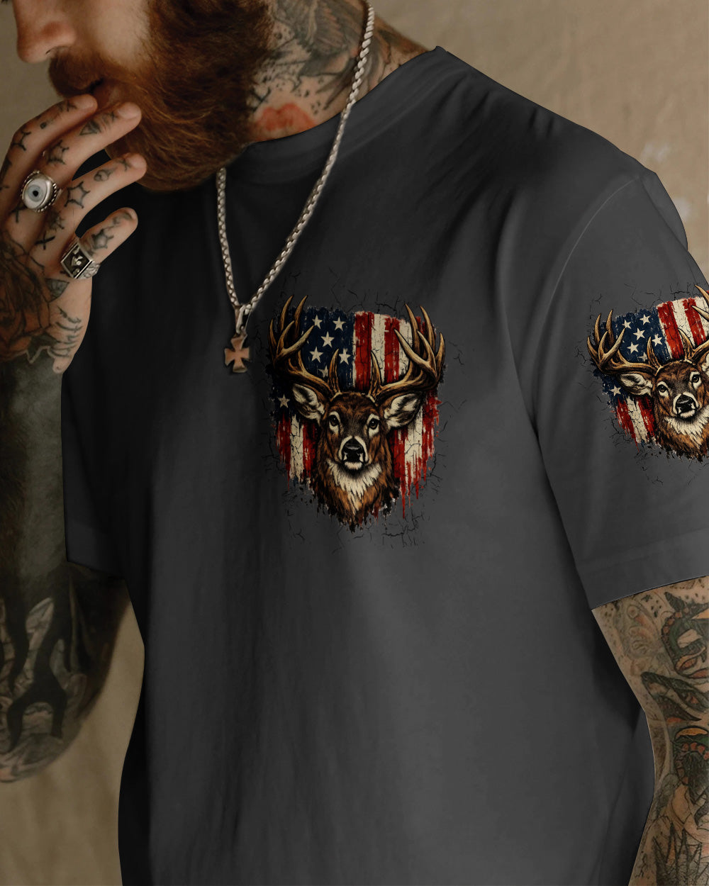 IF THIS FLAG OFFENDS YOU I'LL HELP YOU PACK DEER HUNTING  ALL OVER PRINT - TLTW0804262