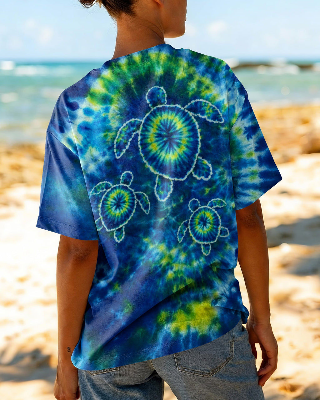 SEA TURTLE WATERCOLOR PATTERN ALL OVER PRINT  - TLTW1404262