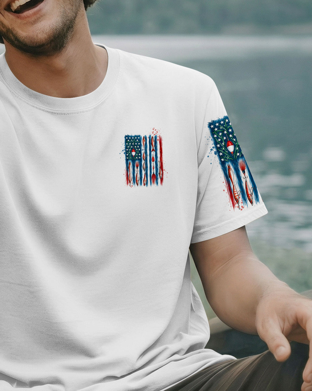 FISH AROUND AND FIND OUT FISHING ALL OVER PRINT - TLTW0106263