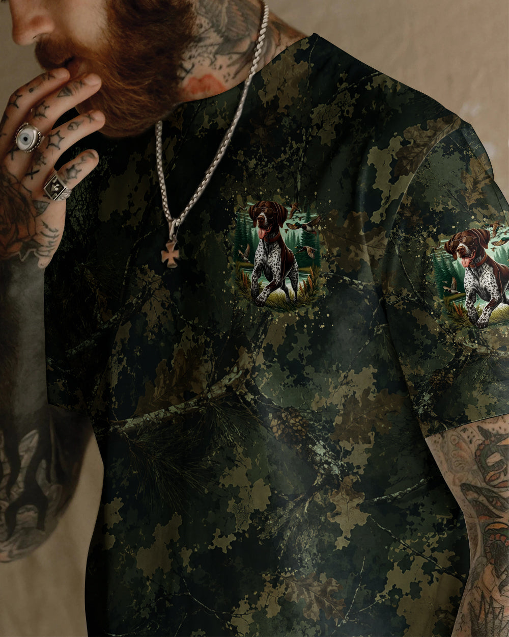 HUNTING IS NOT A HOBBY GERMAN SHORTHAIRED POINTER DOG ALL OVER PRINT - TYLN2905261