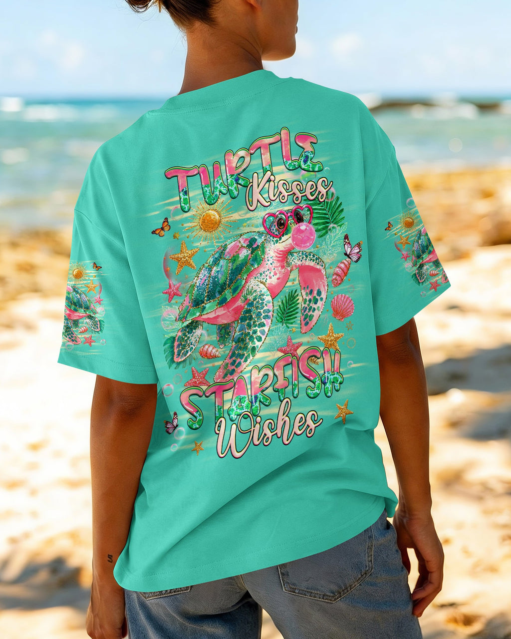TURTLE KISSES STARFISH WISHES  ALL OVER PRINT - TLHG1007262