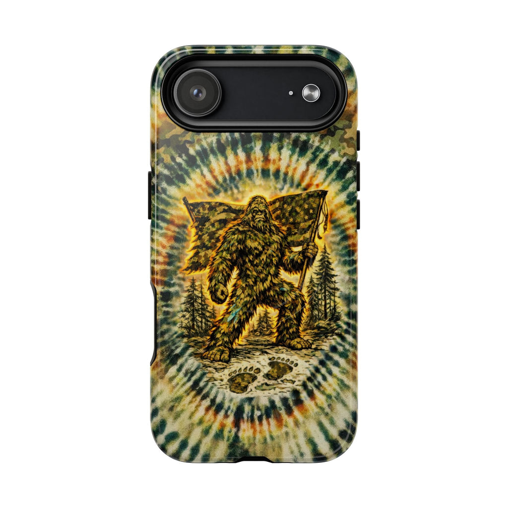 BIGFOOT WITH FLAG CAMOUFLAGE MAGNETIC  PHONE CASE  - TLTW0705262
