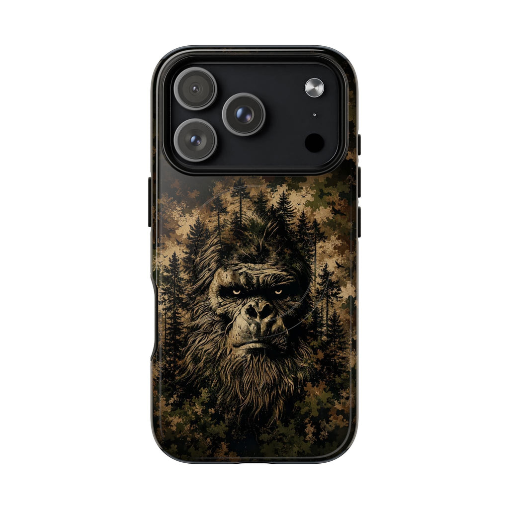 BIGFOOT IN THE FOREST CAMOUFLAGE MAGNETIC PHONE CASE  - TLNT2105264