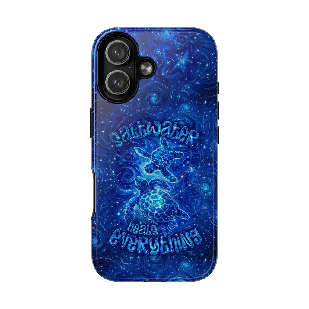 SALTWATER HEALS EVERYTHING TURTLE MAGNETIC PHONE CASE  - TLNO2304261