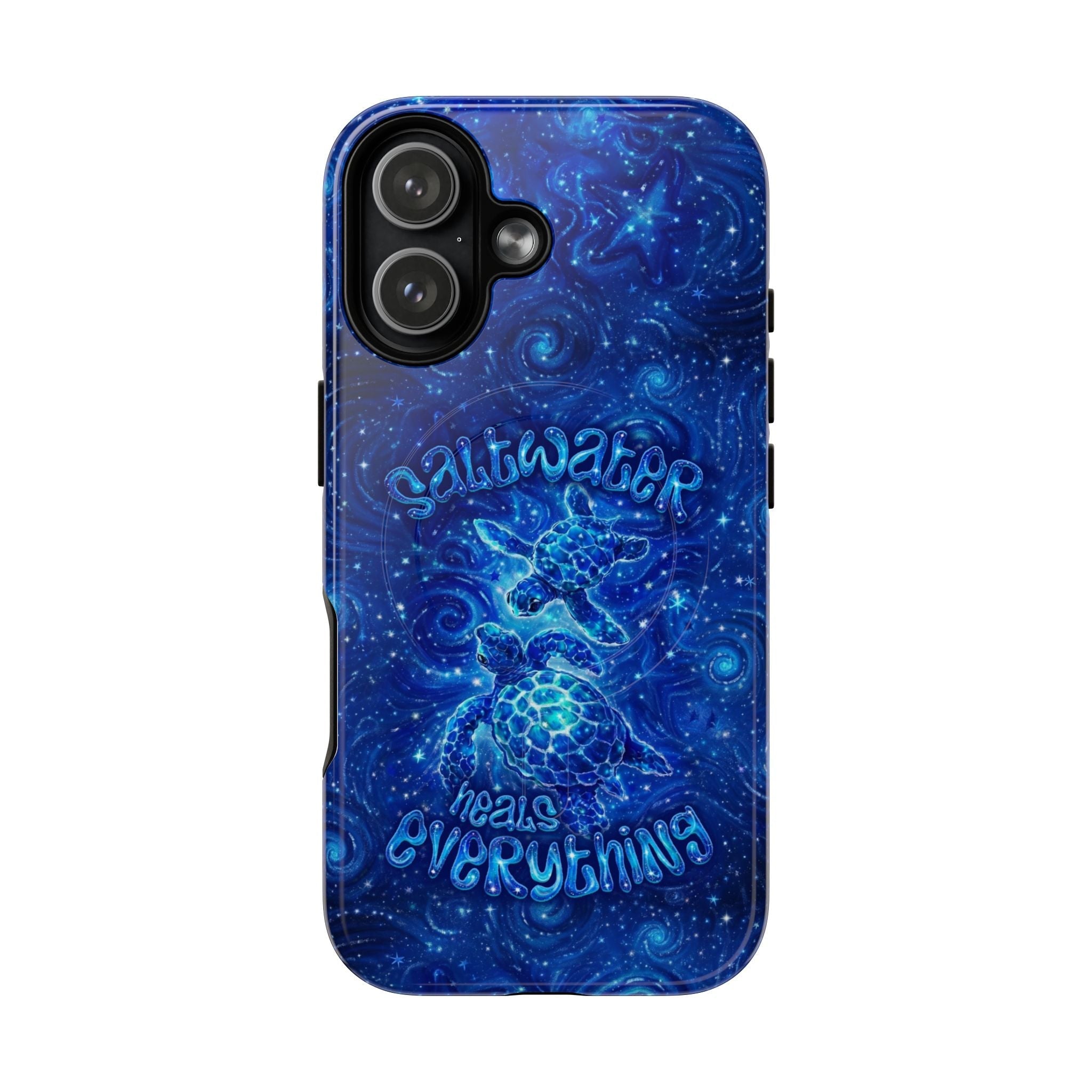 SALTWATER HEALS EVERYTHING TURTLE MAGNETIC PHONE CASE  - TLNO2304261