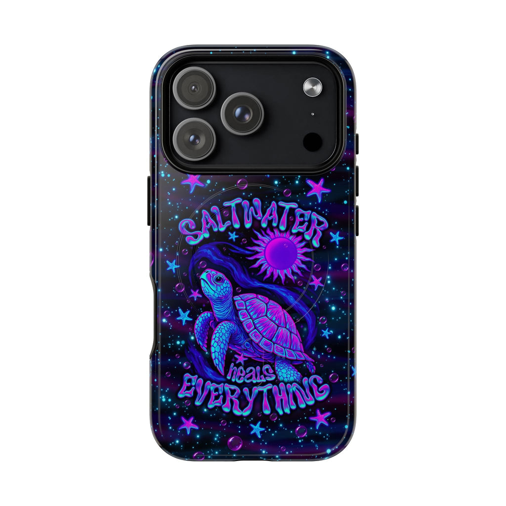 SALTWATER HEALS EVERYTHING TURTLE MAGNETIC PHONE CASE  - TLNO1304262