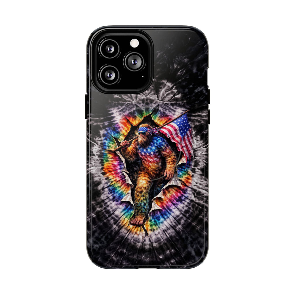 BIGFOOT WITH FLAG SWIRL MAGNETIC  PHONE CASE  - TLTW1905264