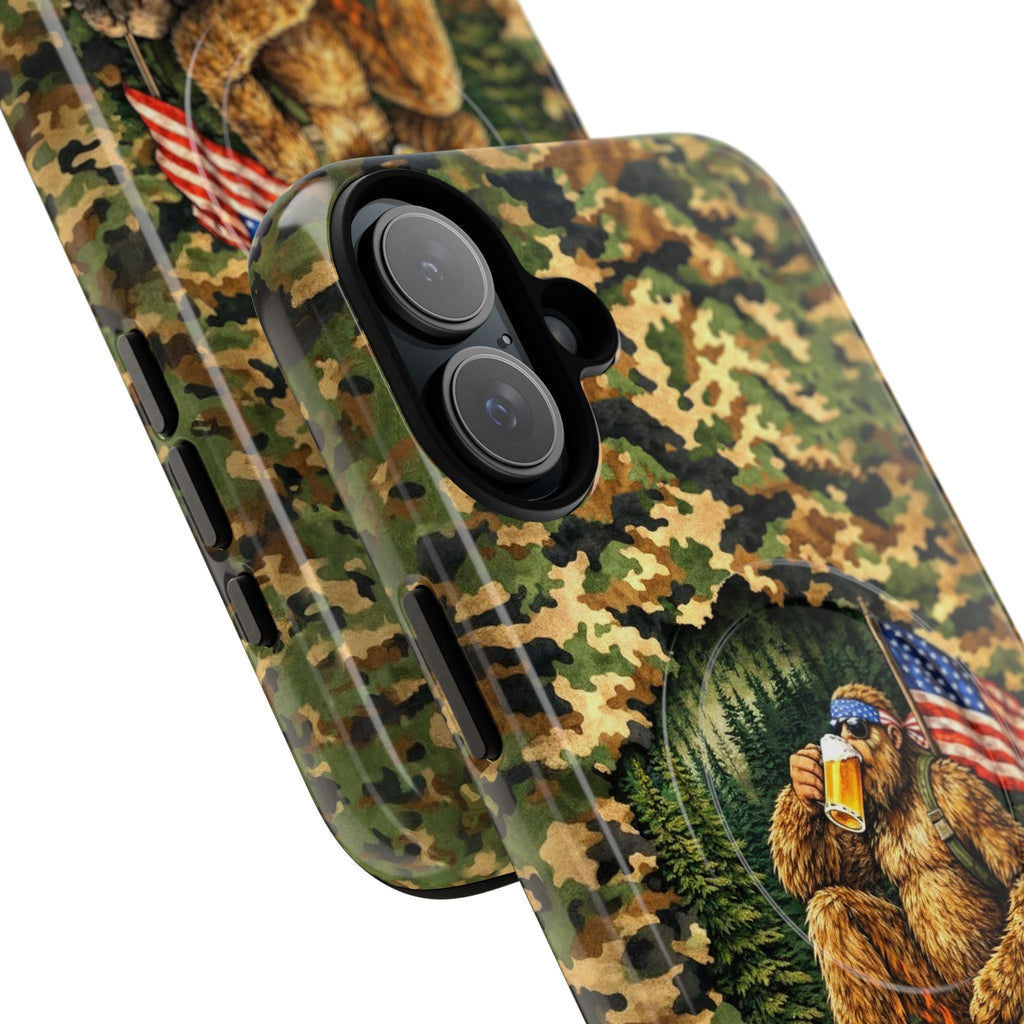 BIGFOOT CAMPFIRE CAMOUFLAGE MAGNETIC PHONE CASE   - TLHN1604264